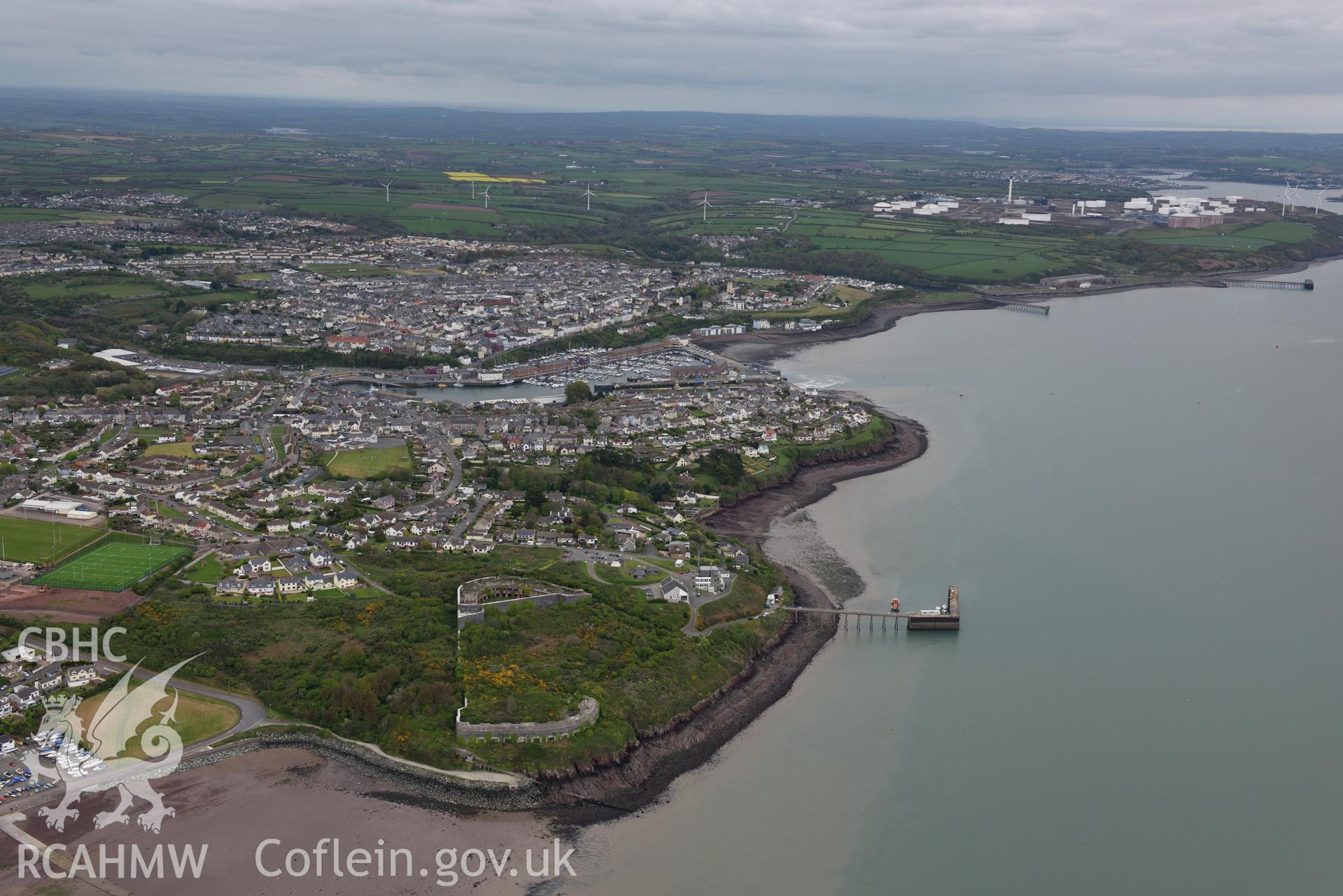 Fort Hubberston. Baseline aerial reconnaissance survey for the CHERISH Project. ? Crown: CHERISH PROJECT 2017. Produced with EU funds through the Ireland Wales Co-operation Programme 2014-2020. All material made freely available through the Open Government Licence.