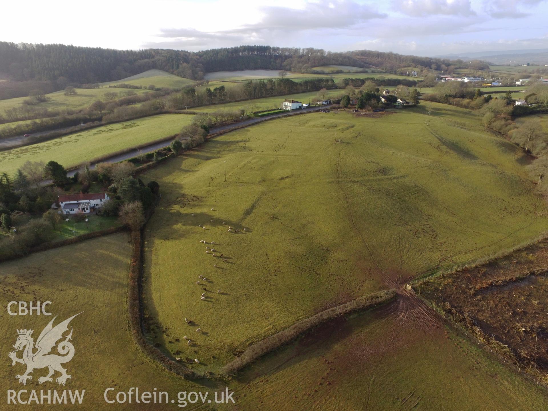 Colour photo showing view of Coed-y-Fedw, taken by Paul R. Davis, 6th March 2018.