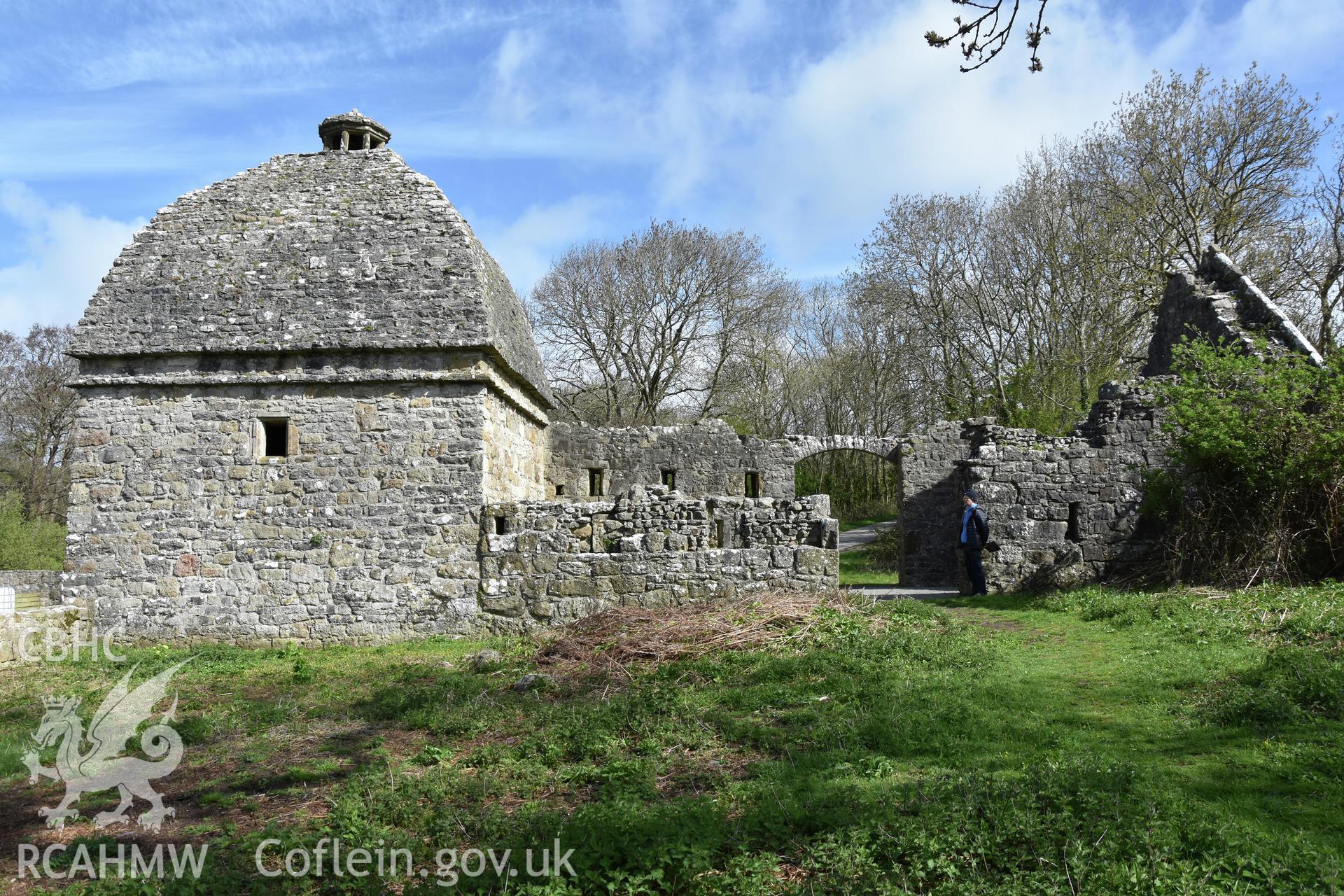 Investigator's photographic survey of Penmon Priory Dovecote for the CHERISH Project. ? Crown: CHERISH PROJECT 2019. Produced with EU funds through the Ireland Wales Co-operation Programme 2014-2020. All material made freely available through the Open Government Licence.