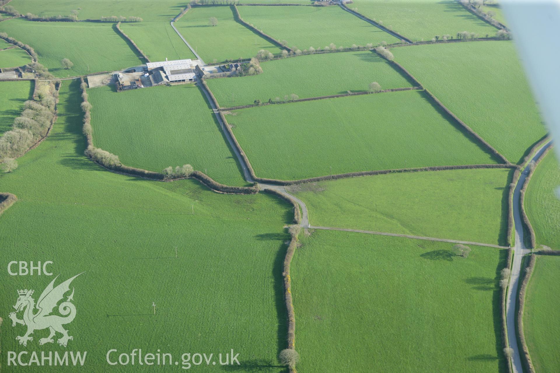 RCAHMW colour oblique aerial photograph of Walton Rath. Taken on 13 April 2010 by Toby Driver