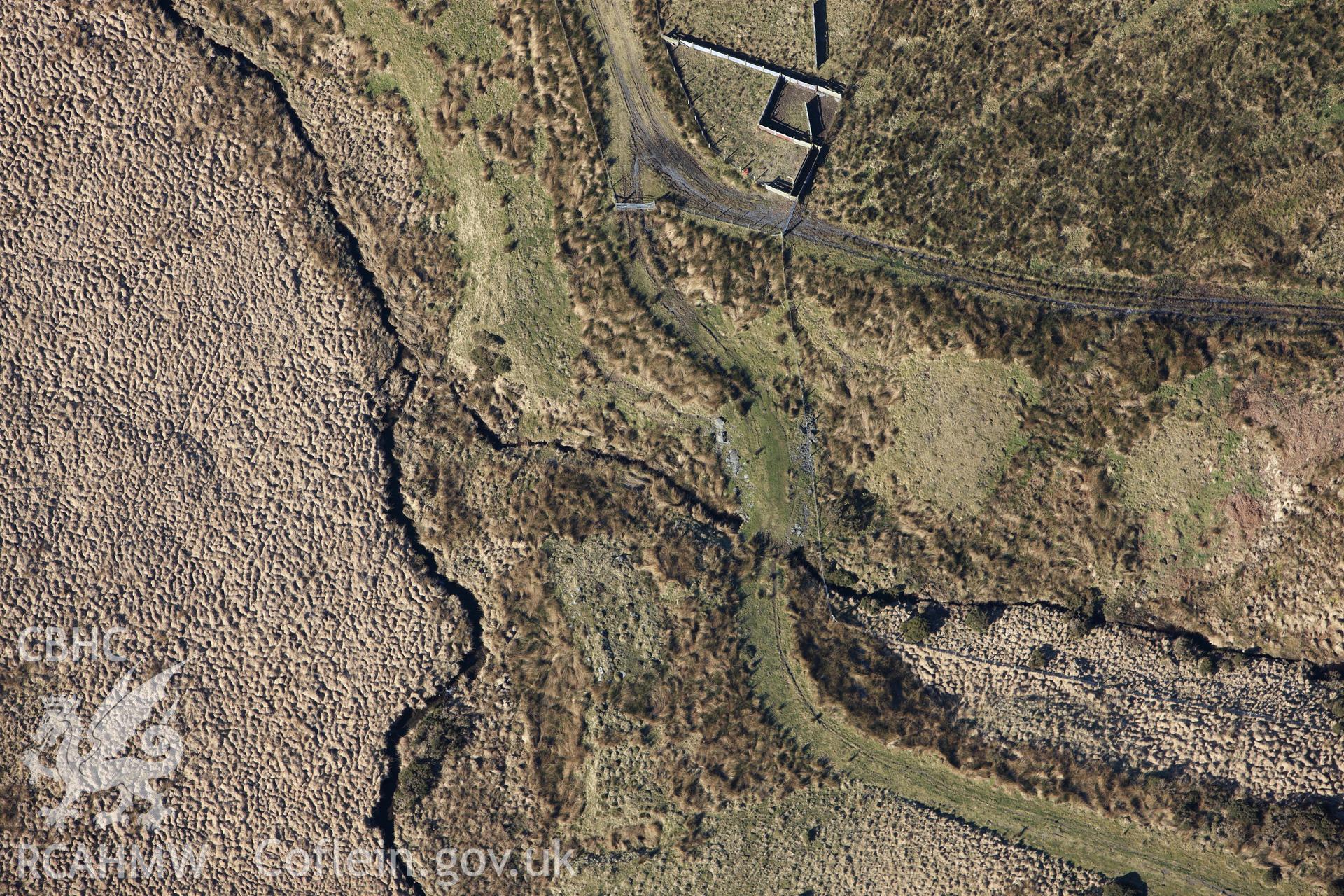 RCAHMW colour oblique photograph of Pemprys rural settlement. Taken by Toby Driver on 08/03/2010.