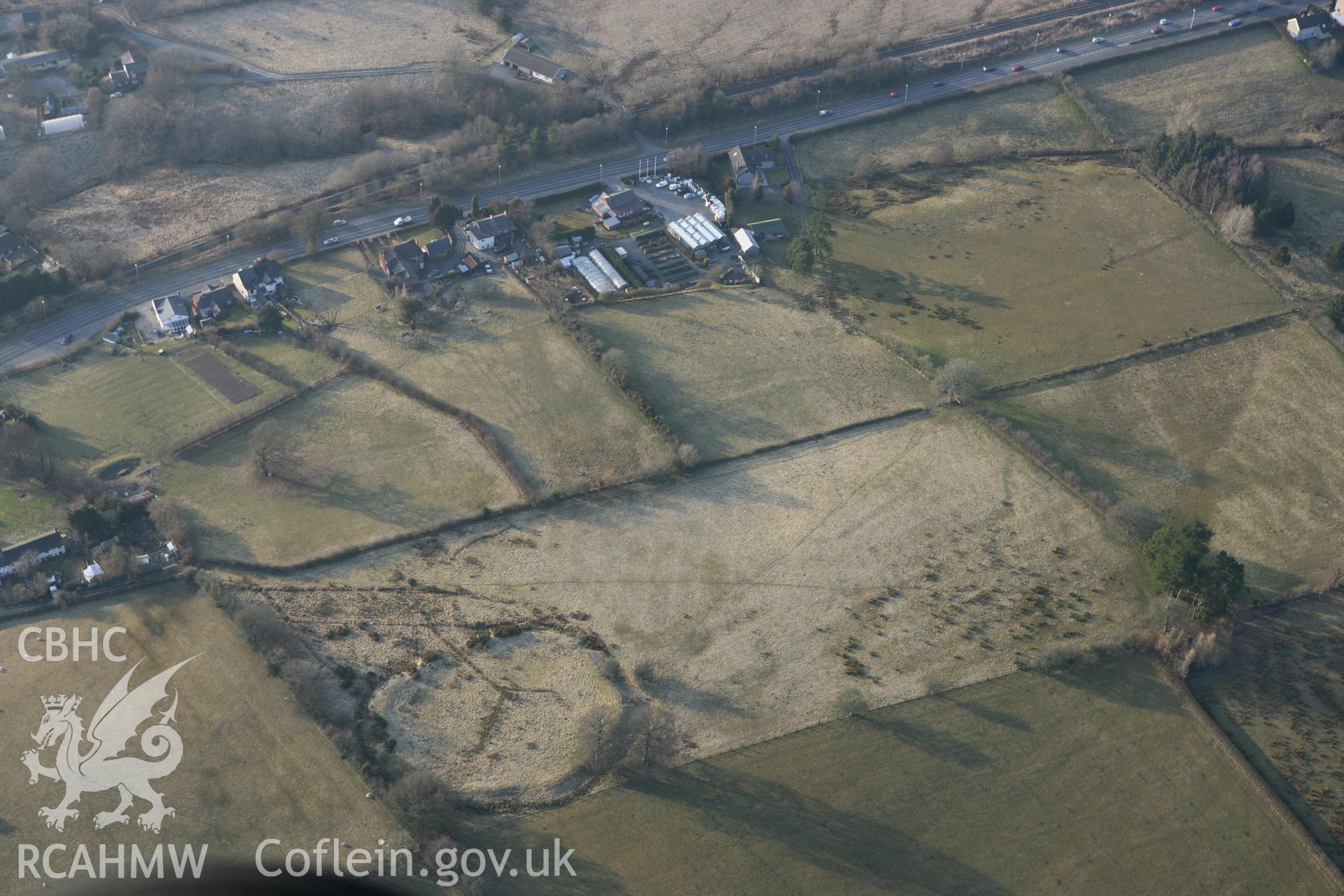 RCAHMW colour oblique photograph of Caer Du. Taken by Toby Driver on 11/03/2010.