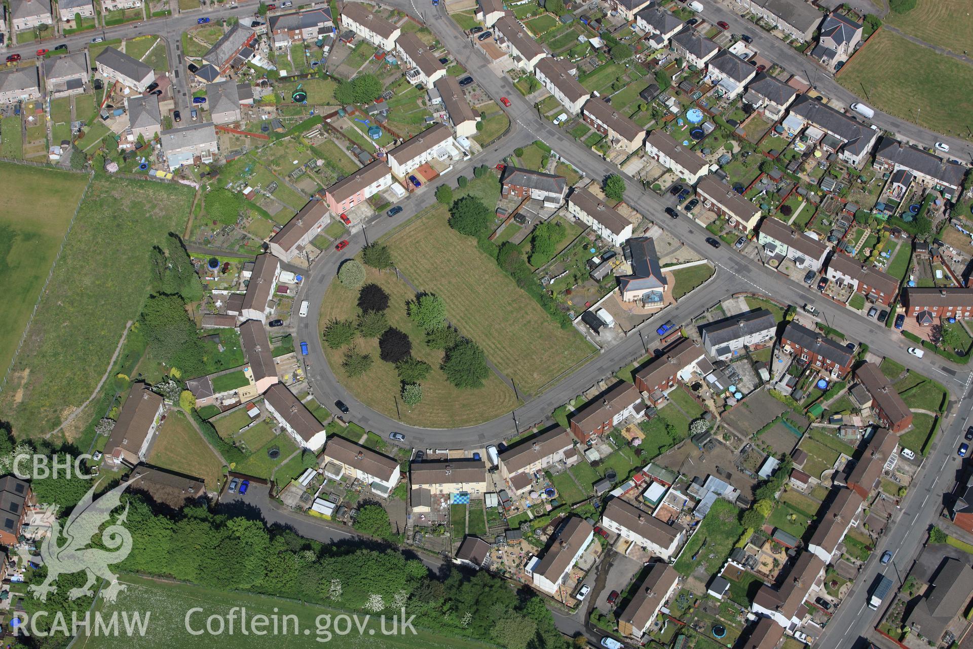 RCAHMW colour oblique photograph of Brynwern, Pontypool. Taken by Toby Driver on 24/05/2010.