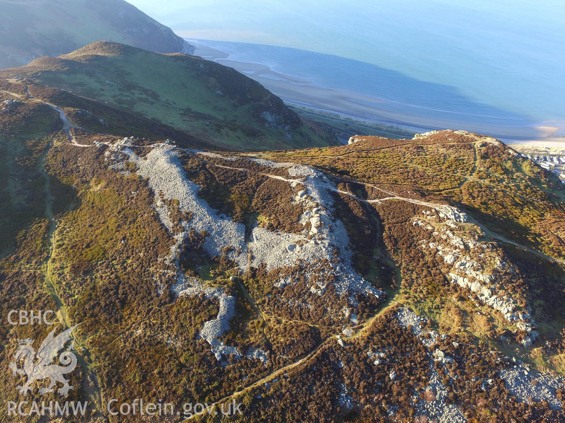 Photo showing view of Conwy Mountain, taken by Paul R. Davis, February 2018.