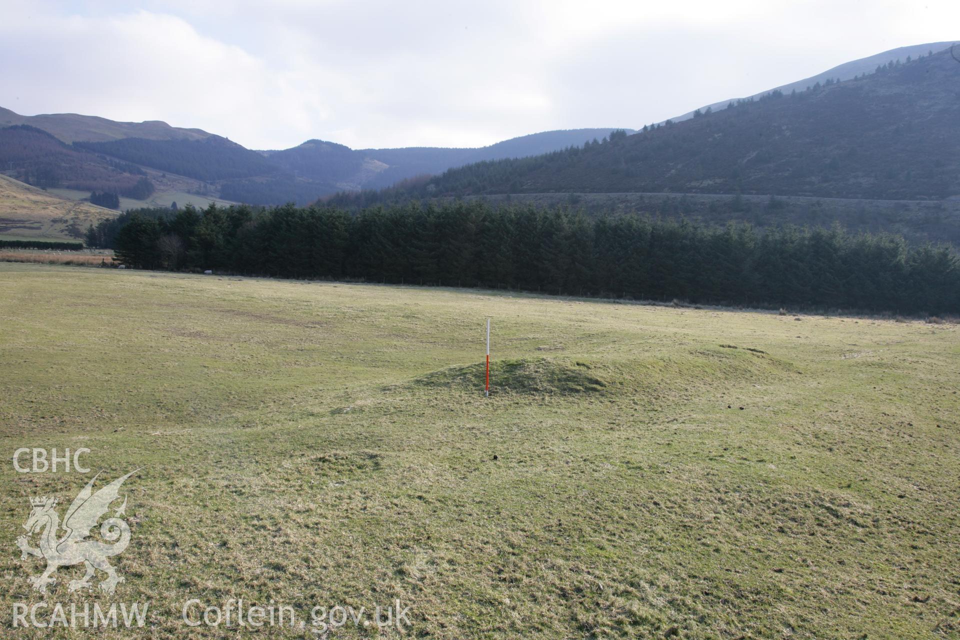 Photographic survey of Llys Arthur earthwork during fieldwork with Aberystwyth University, conducted on 21st February 2013.