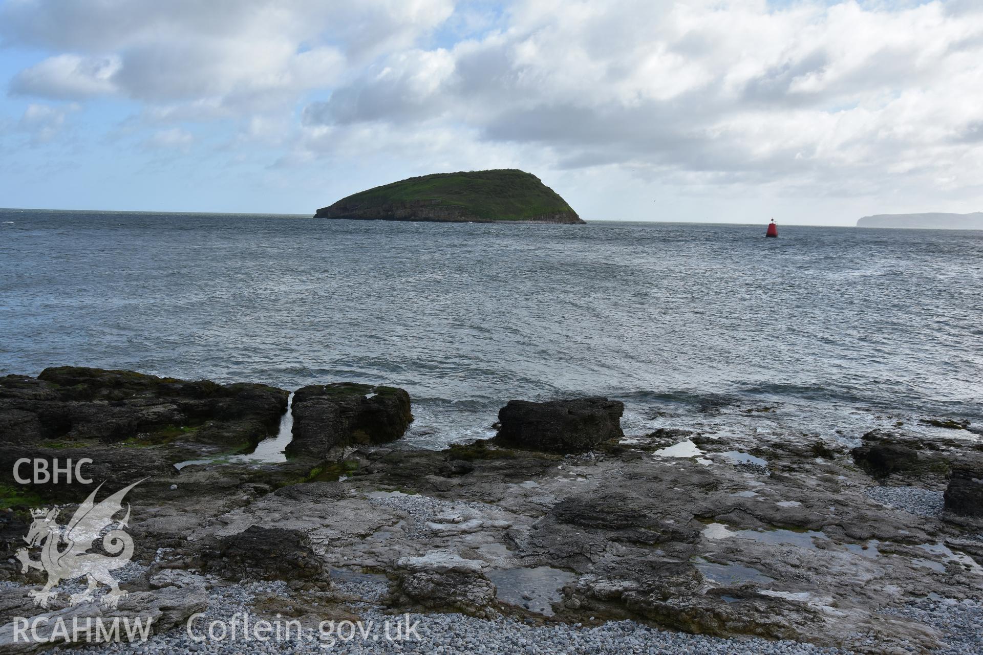 Investigator?s photographic survey of Puffin Island from Trywn Du for the CHERISH Project. ? Crown: CHERISH PROJECT 2019. Produced with EU funds through the Ireland Wales Co-operation Programme 2014-2020. All material made freely available through the Open Government Licence.