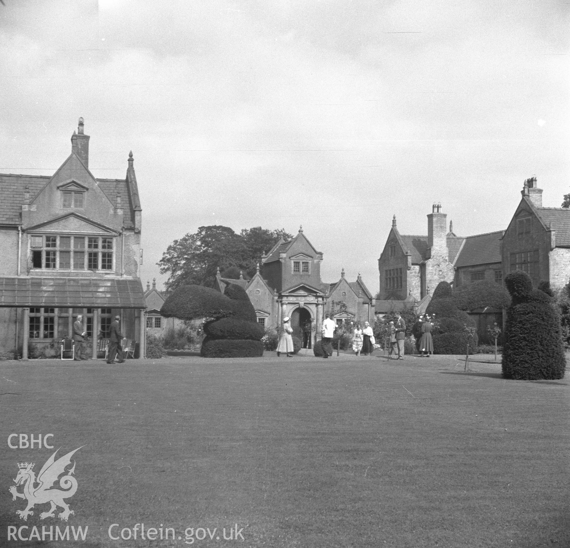 Digital copy of a nitrate negative showing exterior view of Trefalyn, Denbighshire. nitrate negative for freezing.