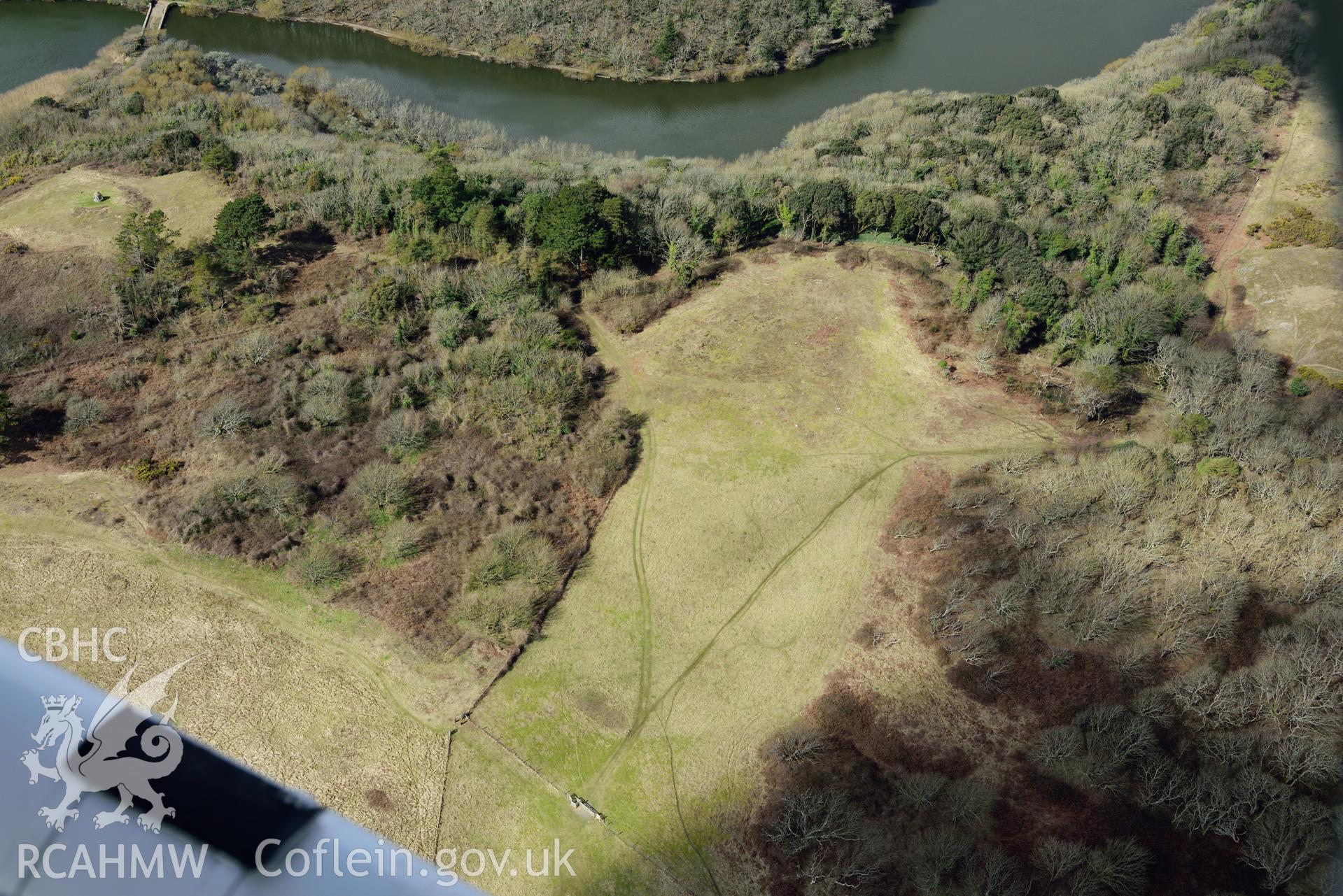 Stackpole Warren Ancient Village. Baseline aerial reconnaissance survey for the CHERISH Project. ? Crown: CHERISH PROJECT 2018. Produced with EU funds through the Ireland Wales Co-operation Programme 2014-2020. All material made freely available through the Open Government Licence.