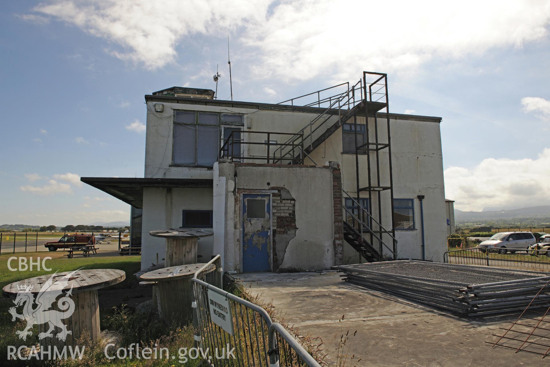 RAF Llandwrog, Caernarfon. Control Tower. External photographic survey prior to demolition.