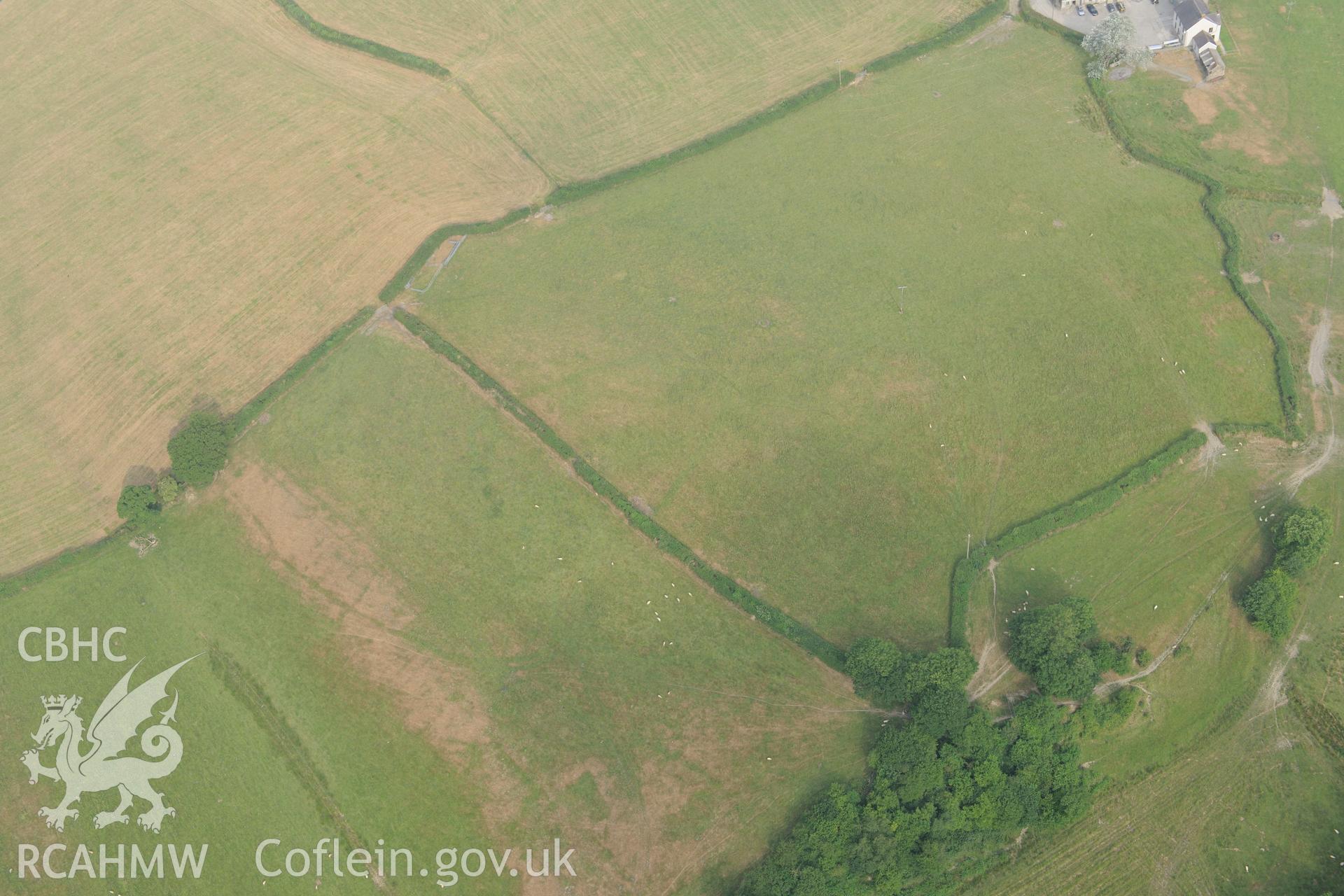 Royal Commission aerial photography of Blaen Lliwe recorded during drought conditions on 22nd July 2013.