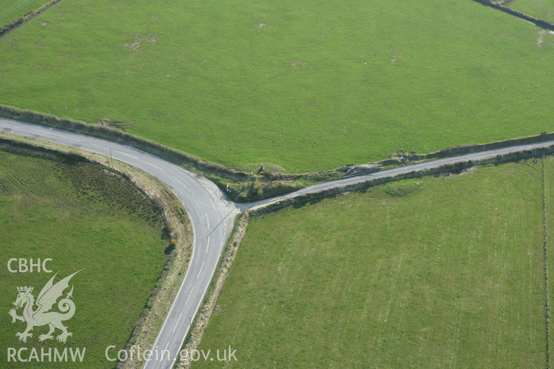 RCAHMW colour oblique aerial photograph of Crugievan. Taken on 13 April 2010 by Toby Driver