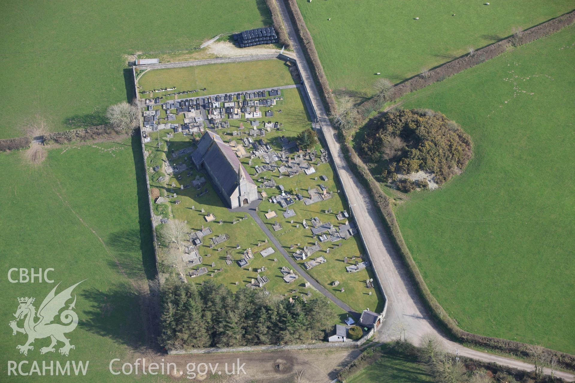 RCAHMW colour oblique aerial photograph of Tomenlawddog. Taken on 13 April 2010 by Toby Driver