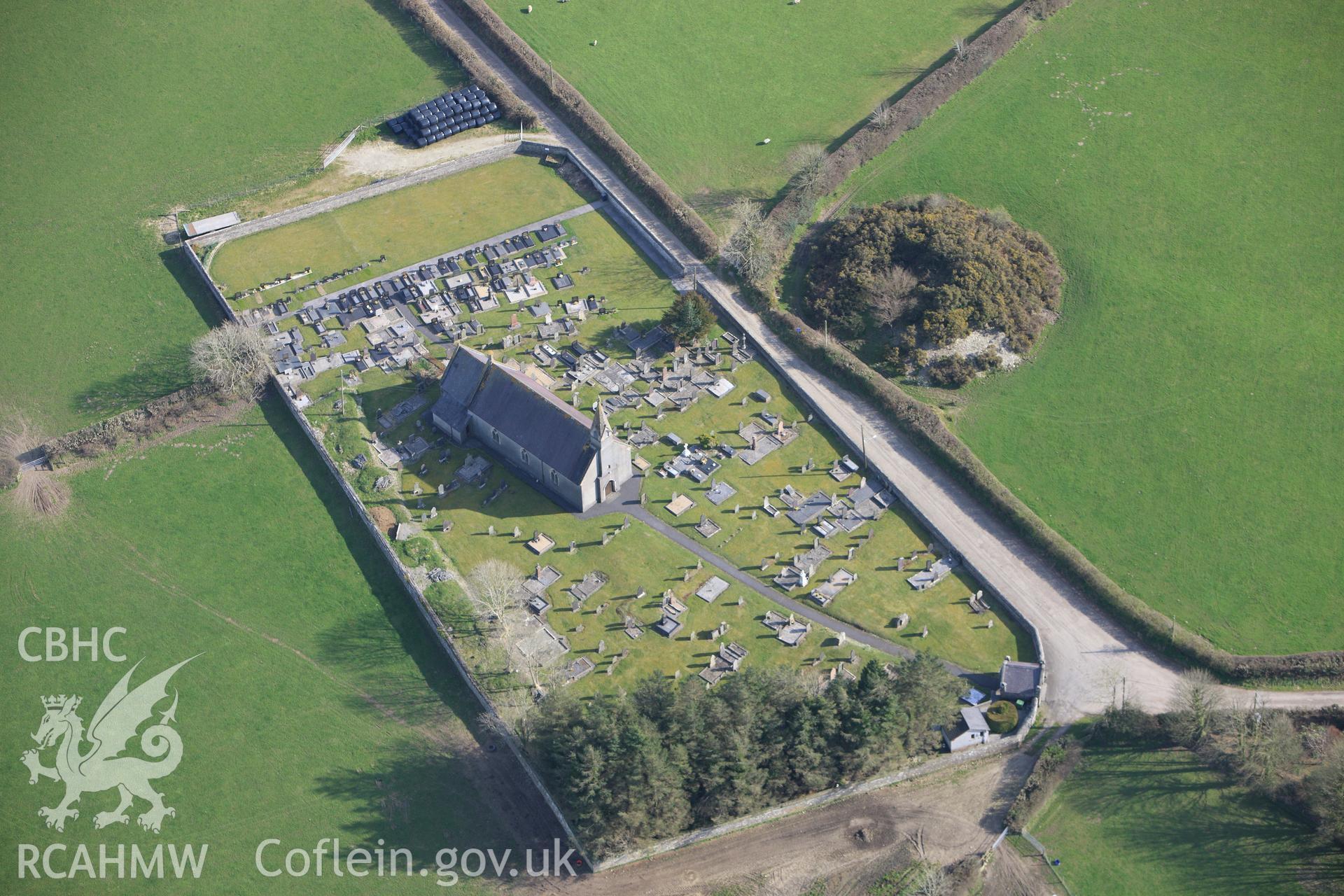 RCAHMW colour oblique aerial photograph of Tomenlawddog. Taken on 13 April 2010 by Toby Driver