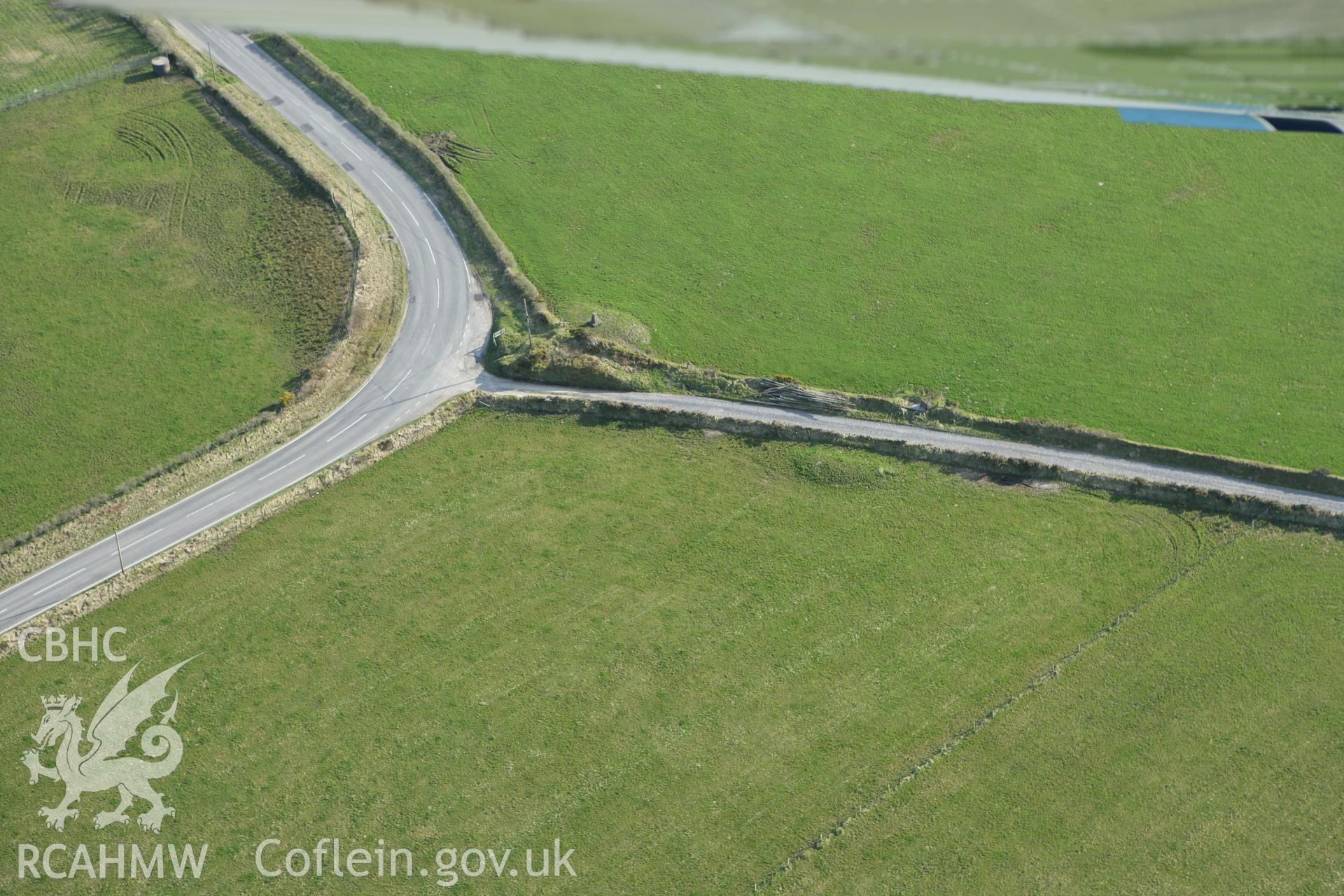 RCAHMW colour oblique aerial photograph of Crugievan. Taken on 13 April 2010 by Toby Driver