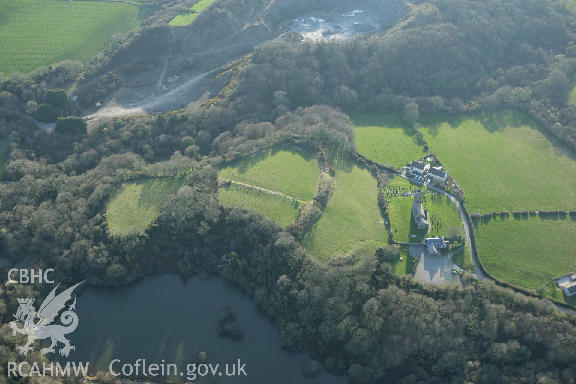 RCAHMW colour oblique aerial photograph of Walwyn's Castle. Taken on 13 April 2010 by Toby Driver