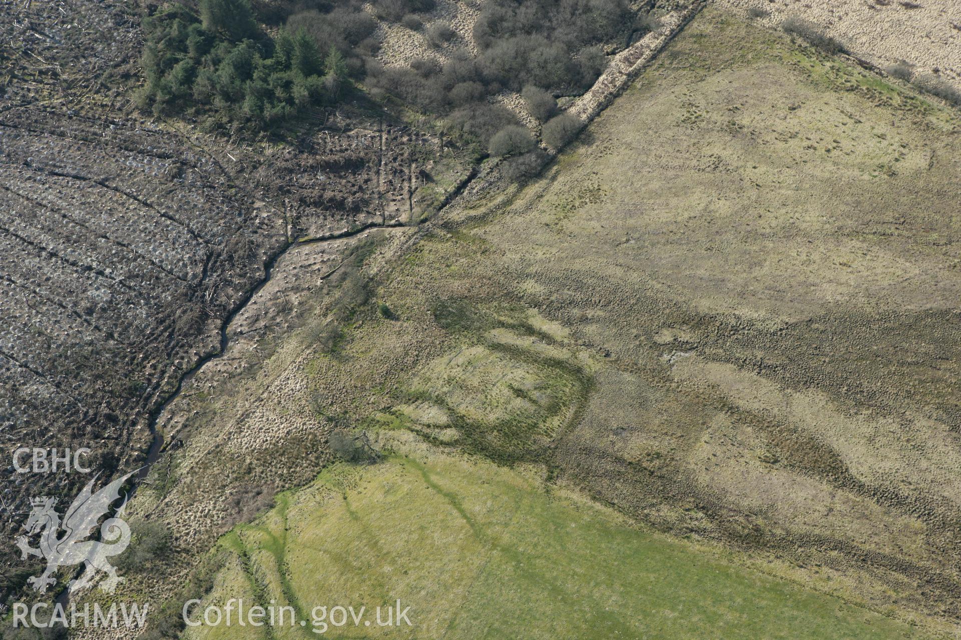 RCAHMW colour oblique aerial photograph of Nant Sais Barrow. Taken on 13 April 2010 by Toby Driver