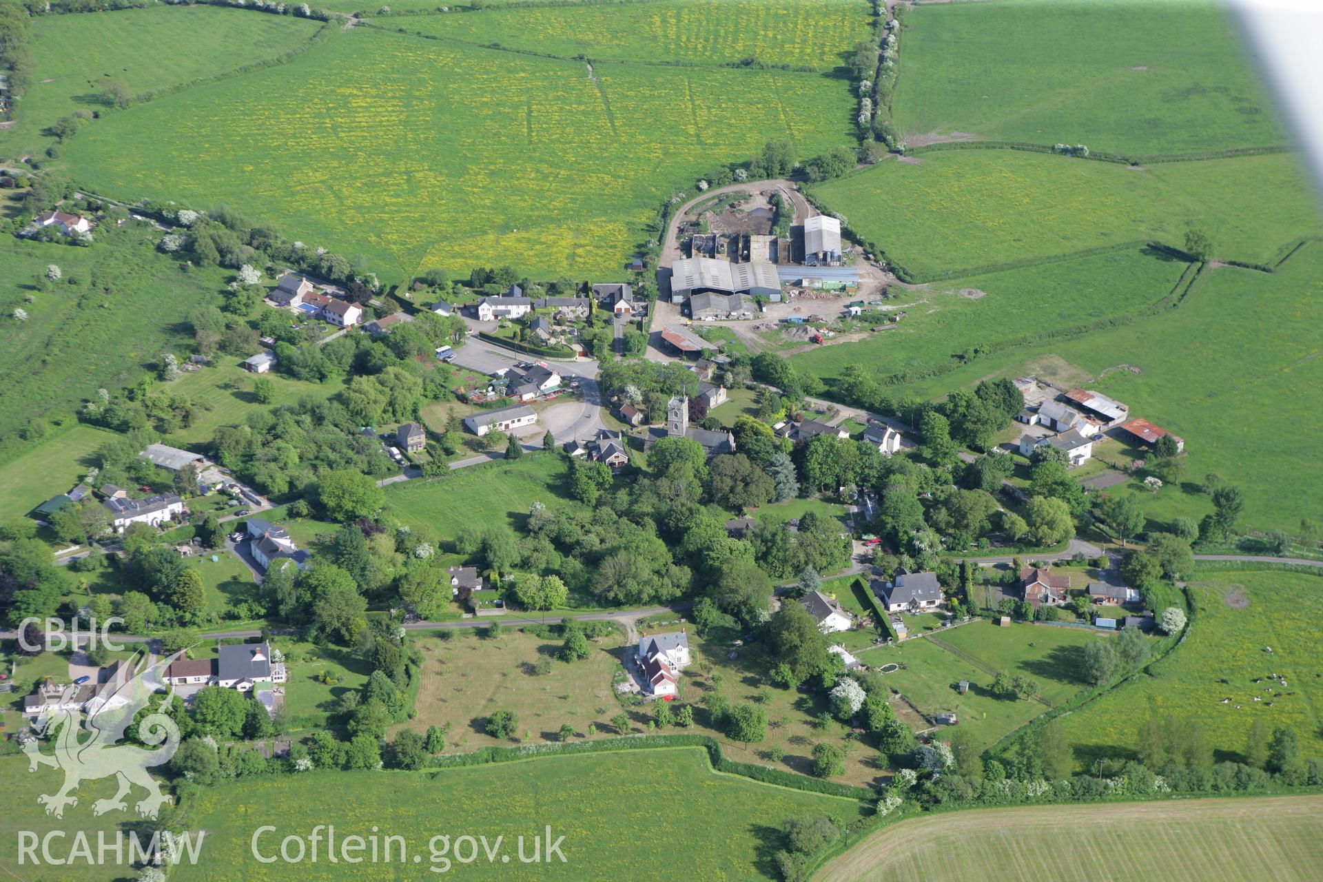 RCAHMW colour oblique photograph of St Thomas the Apostle's Church, Redwick. Taken by Toby Driver on 24/05/2010.