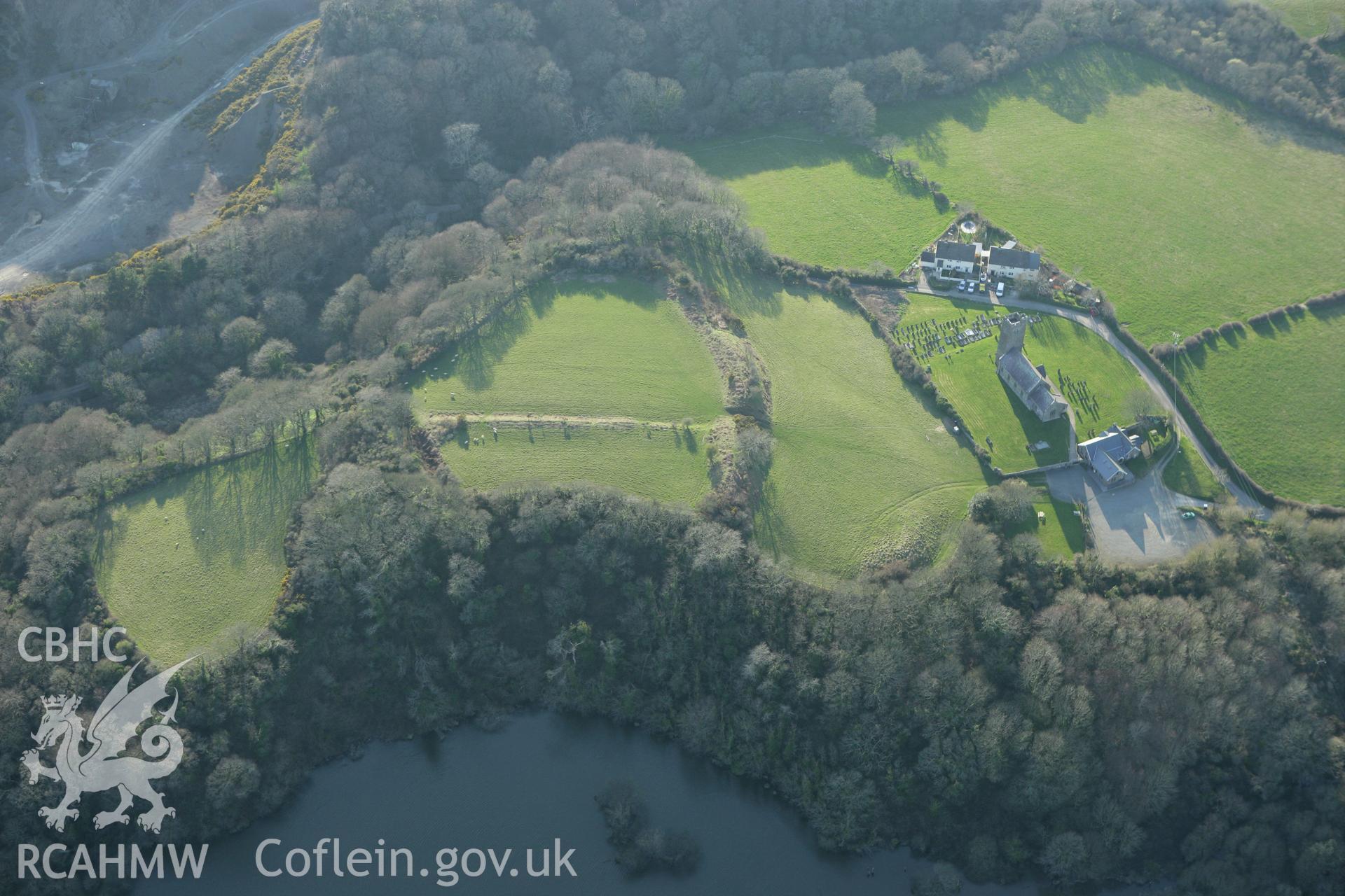 RCAHMW colour oblique aerial photograph of Walwyn's Castle. Taken on 13 April 2010 by Toby Driver