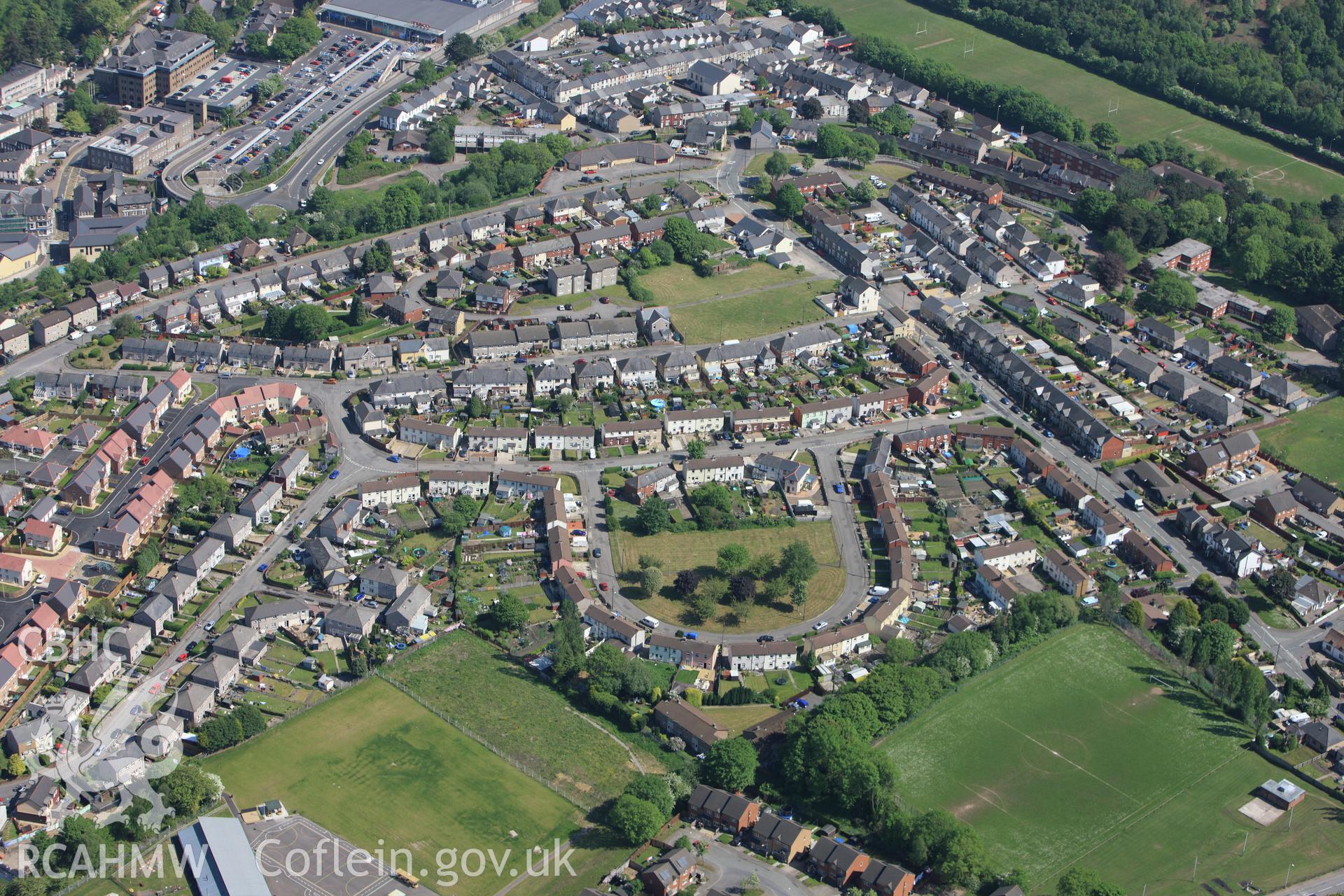 RCAHMW colour oblique photograph of Brynwern, Pontypool. Taken by Toby Driver on 24/05/2010.