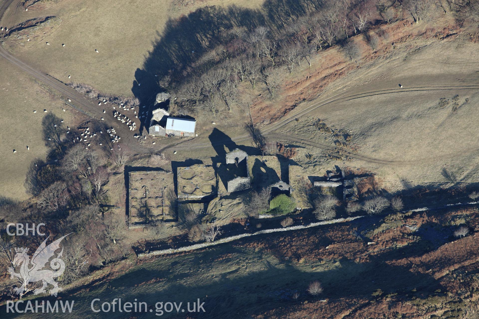 RCAHMW colour oblique photograph of Bryndyfi lead mine. Taken by Toby Driver on 08/03/2010.