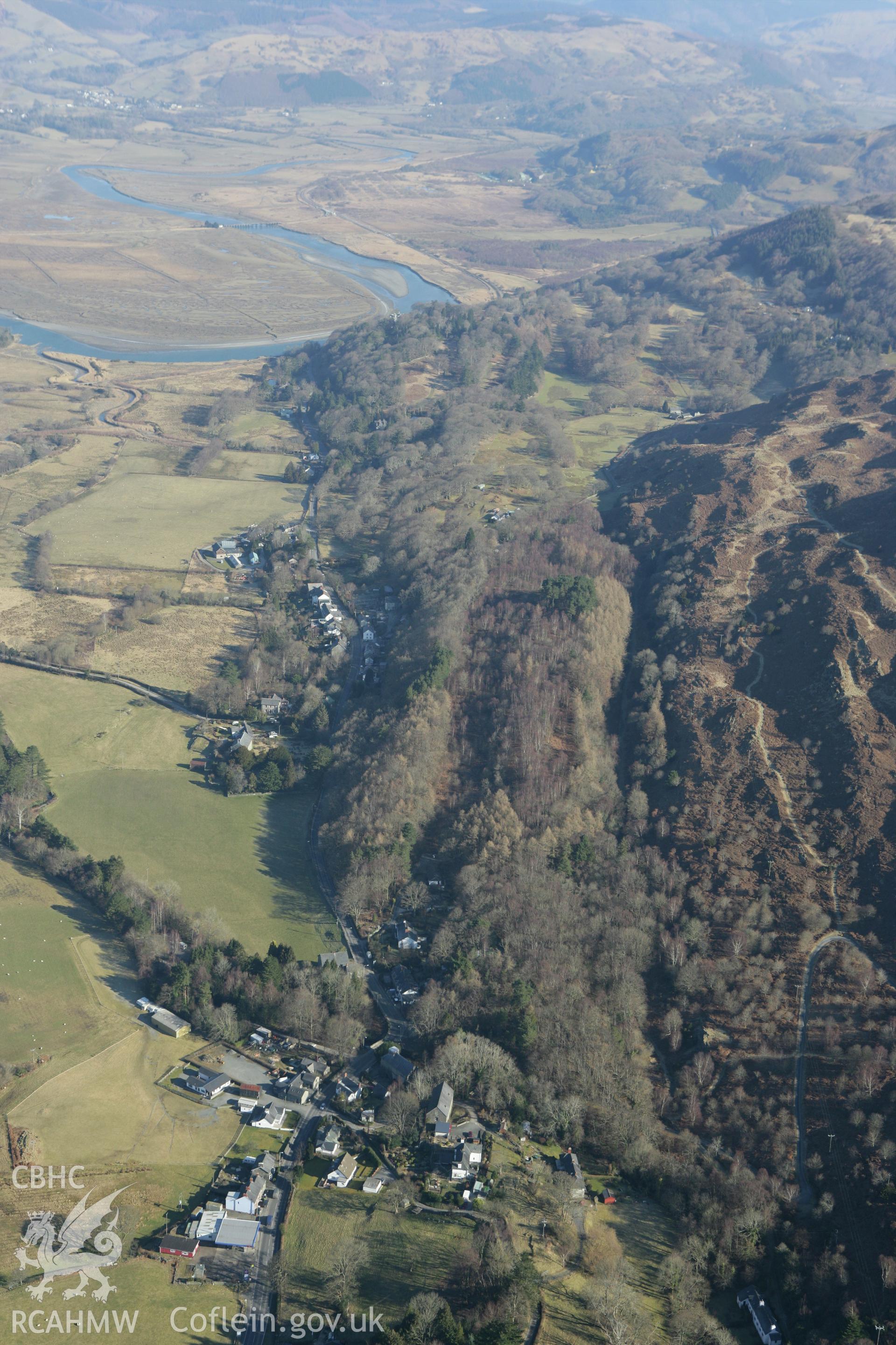 RCAHMW colour oblique photograph of Furnace village. Taken by Toby Driver on 08/03/2010.