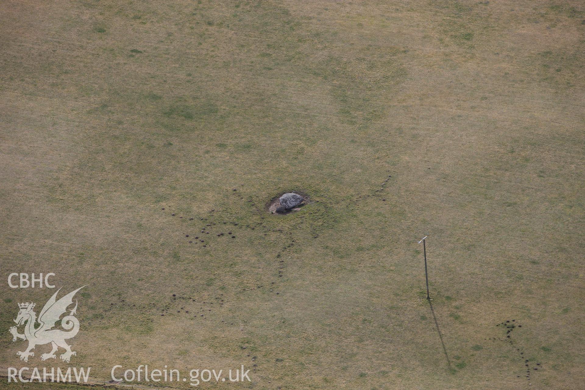 RCAHMW colour oblique aerial photograph of Devil's Quoit. Taken on 02 March 2010 by Toby Driver