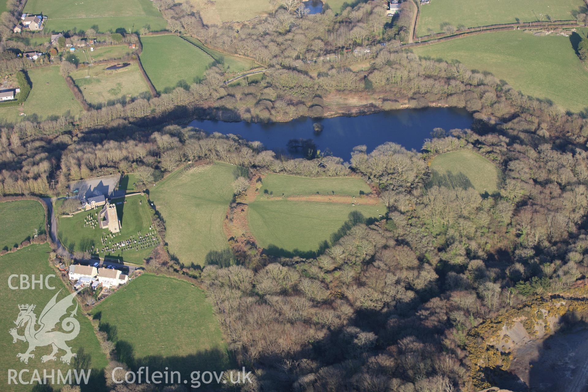 RCAHMW colour oblique aerial photograph of Walwyn's Castle. Taken on 13 April 2010 by Toby Driver