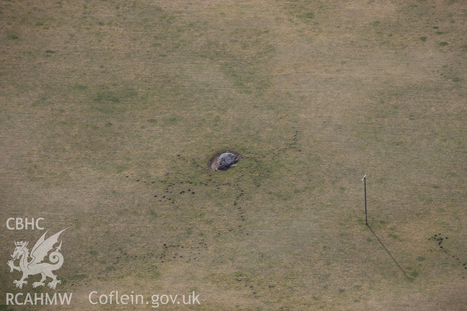 RCAHMW colour oblique aerial photograph of Devil's Quoit. Taken on 02 March 2010 by Toby Driver