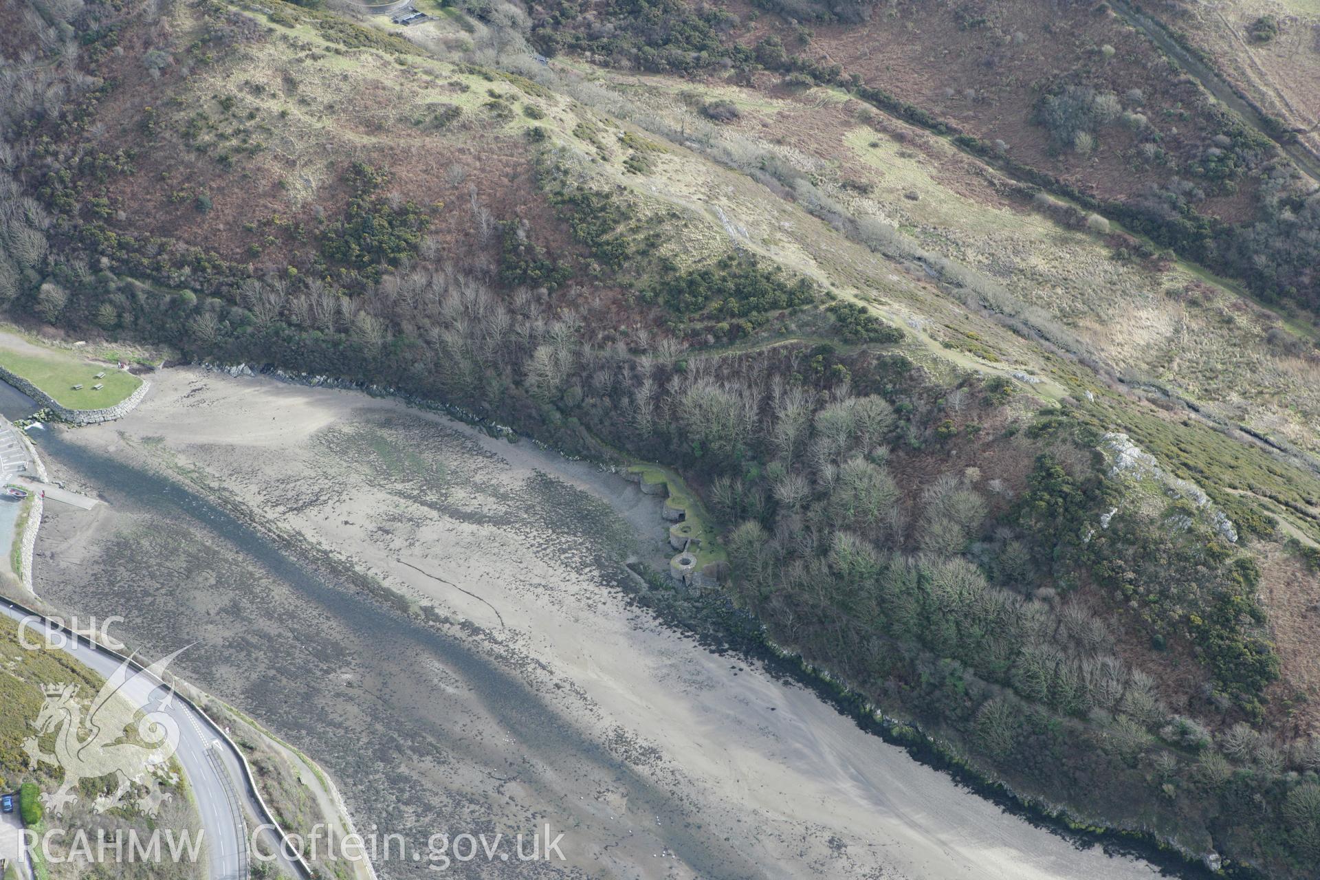 RCAHMW colour oblique aerial photograph of Solva Limekilns. Taken on 02 March 2010 by Toby Driver