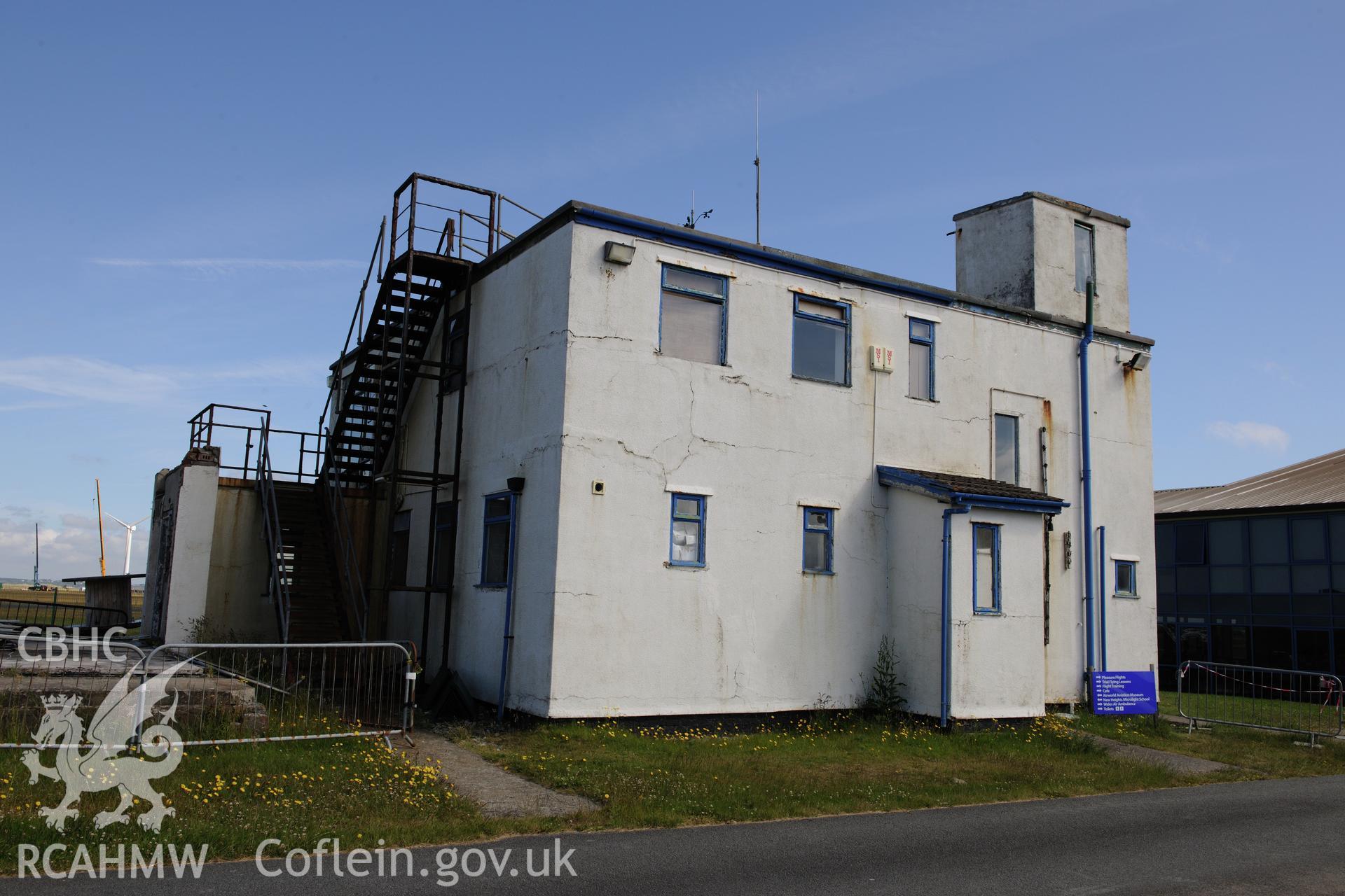 RAF Llandwrog, Caernarfon. Control Tower. External photographic survey prior to demolition.