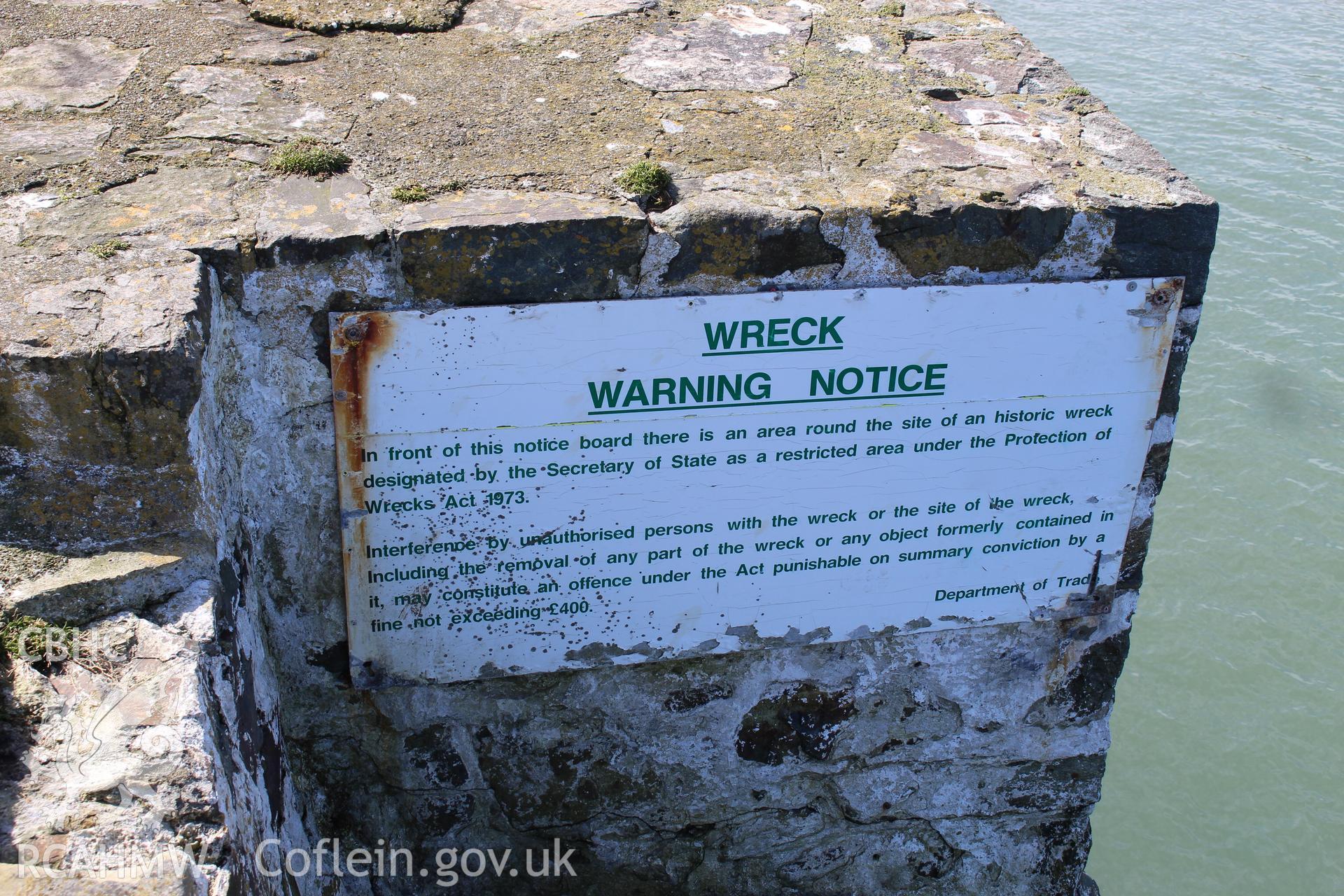 Skerries Jetty (south). Investigator's photographic survey for the CHERISH Project. ? Crown: CHERISH PROJECT 2018. Produced with EU funds through the Ireland Wales Co-operation Programme 2014-2020. All material made freely available through the Open Government Licence.