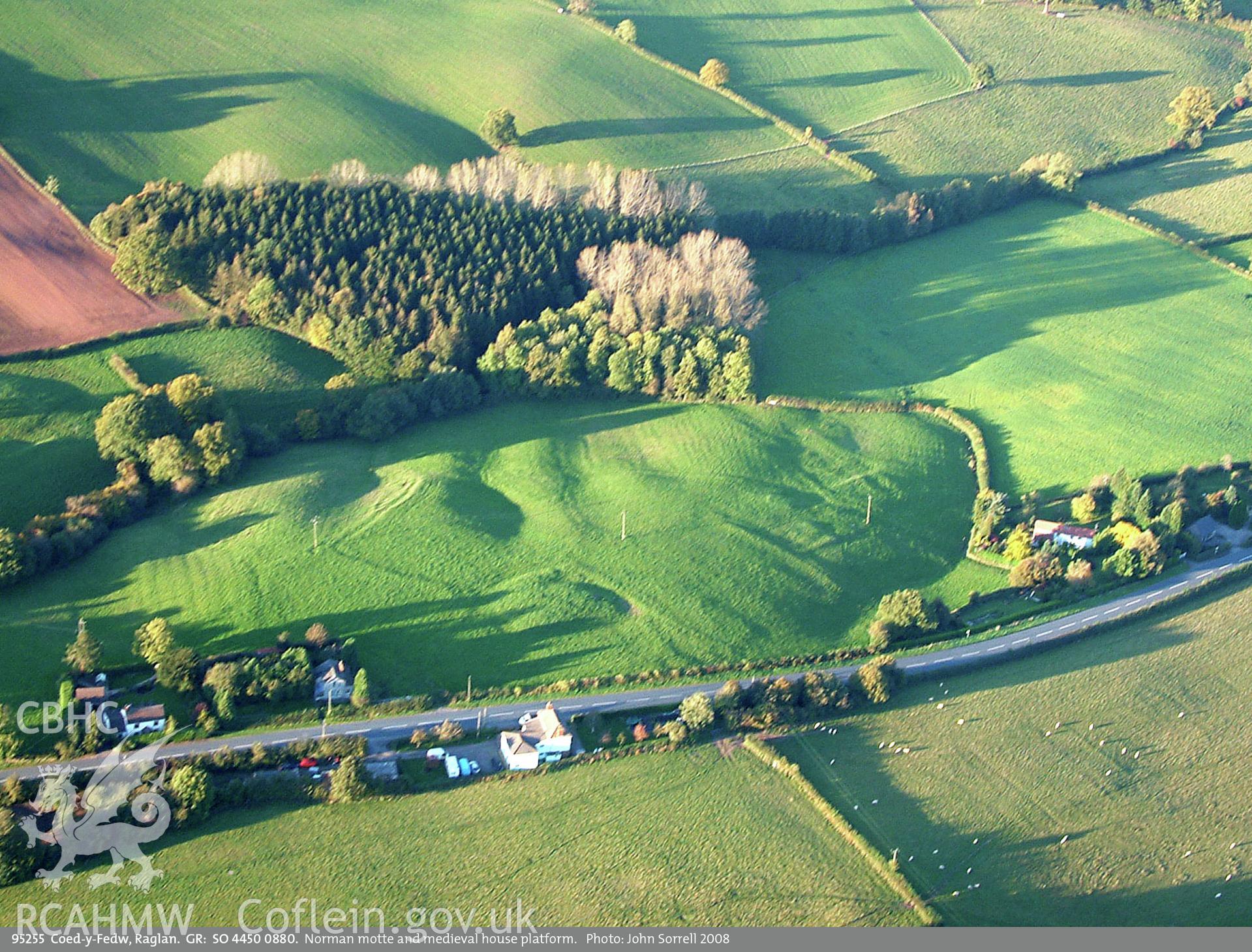 View of Coed y Fedw, taken by John Sorrell, 2008.