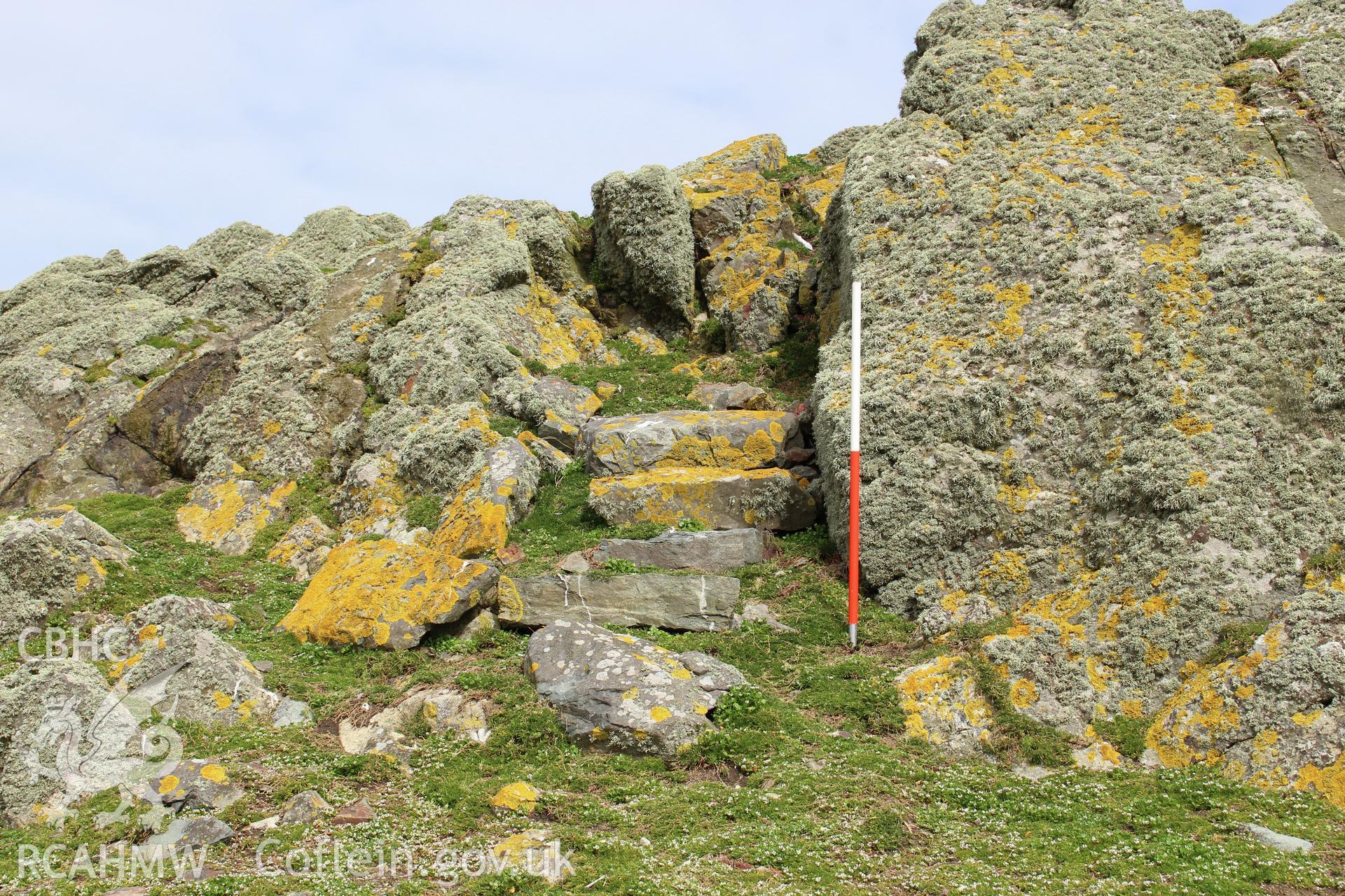 Skerries, steps to northen stone beacons