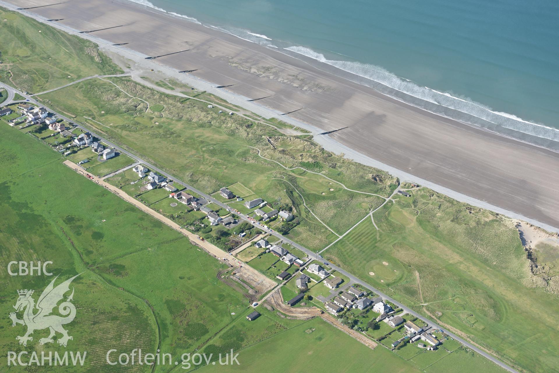 Aerial photography of MOS Yynslas taken on 3rd May 2017.  Baseline aerial reconnaissance survey for the CHERISH Project. ? Crown: CHERISH PROJECT 2017. Produced with EU funds through the Ireland Wales Co-operation Programme 2014-2020. All material made freely available through the Open Government Licence.