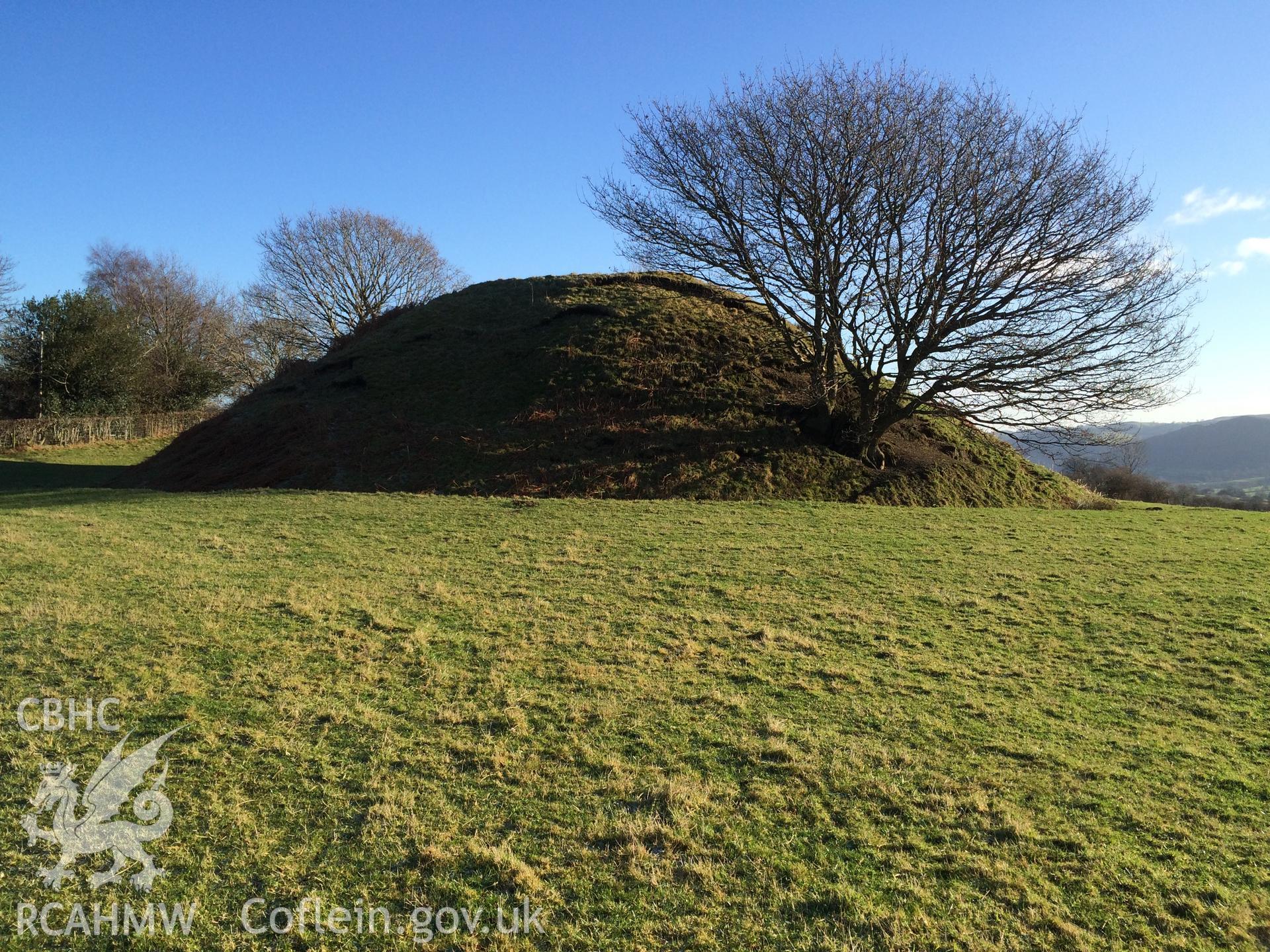 Photo showing Cefn Coch, taken by Paul R. Davis, January 2018.