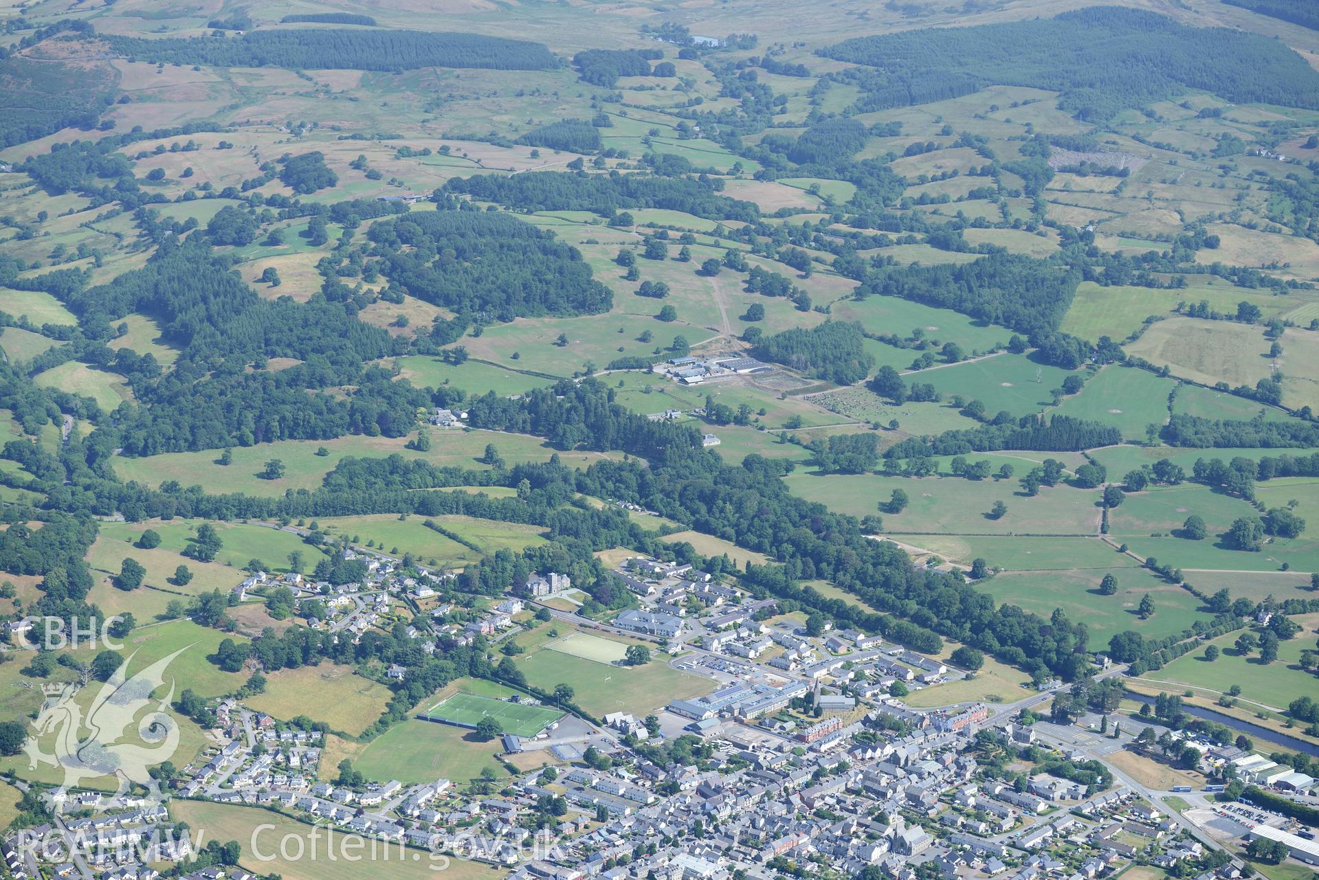 Royal Commission aerial photography of Bala town and environs taken on 19th July 2018 during the 2018 drought.