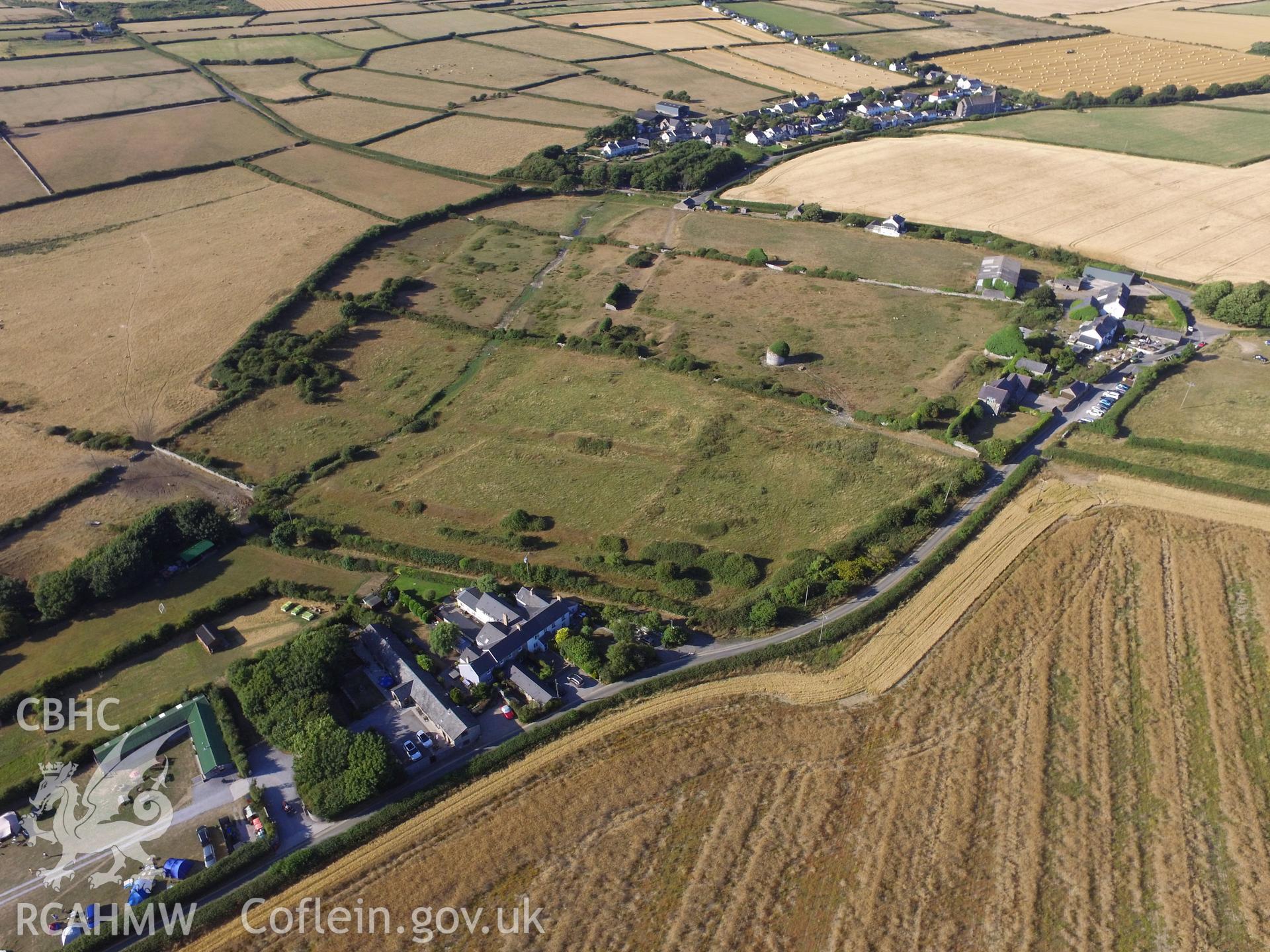 Remains of the Monknash grange, near Llantwit Major. Colour photograph taken by Paul R. Davis on 25th July 2018.