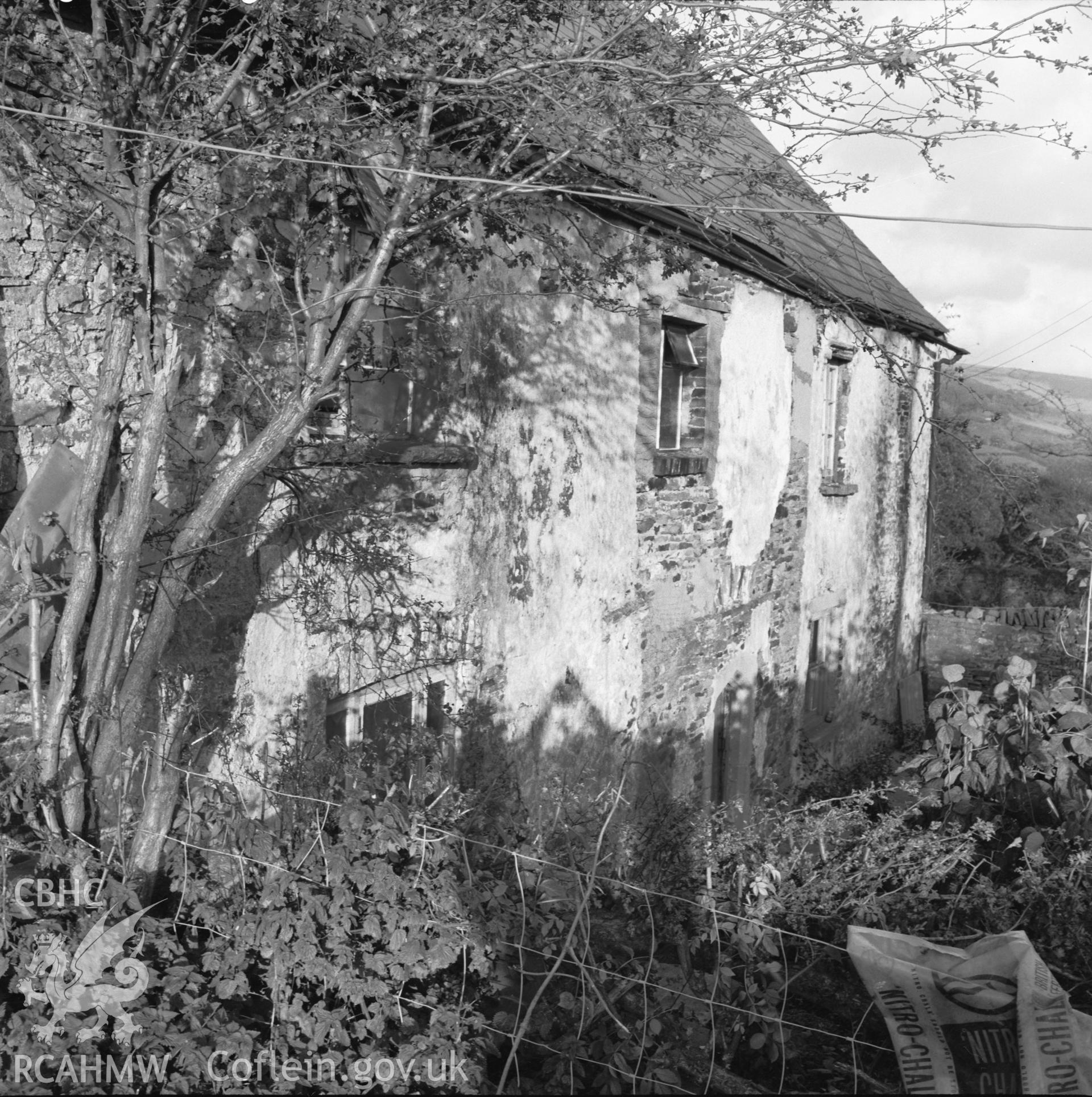 Digital copy of a black and white negative showing Tyle Coch, Bettws, taken 27th November 1965.