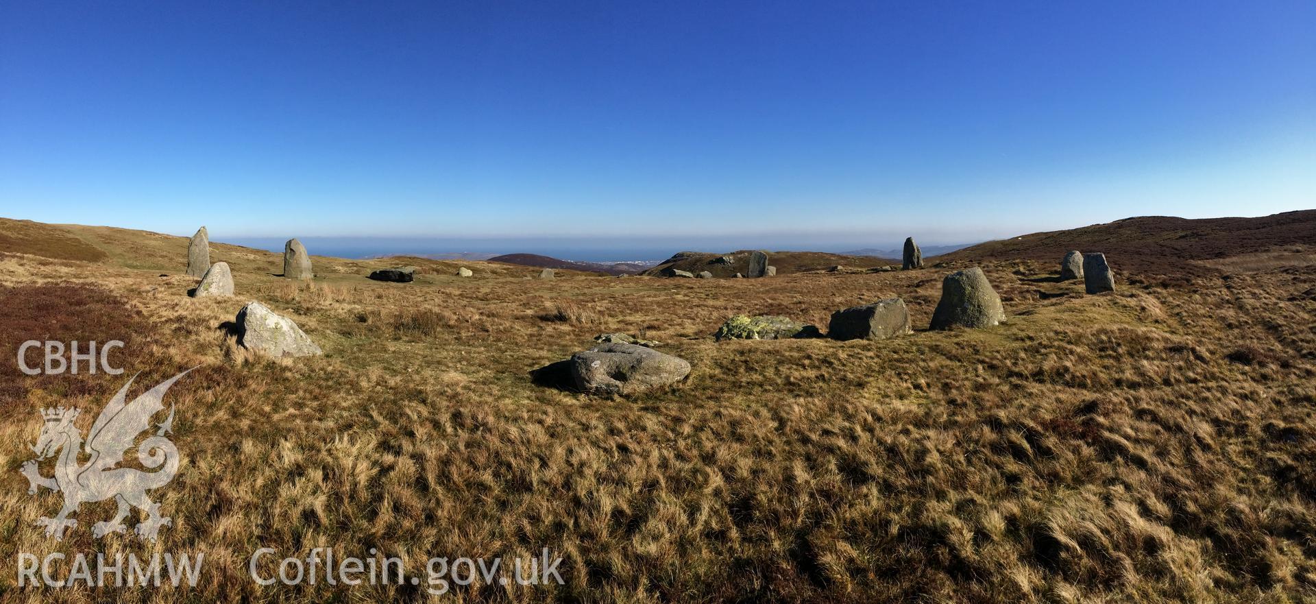 Colour photo showing view of Penmaenmawr taken by Paul R. Davis, 28th February 2018.