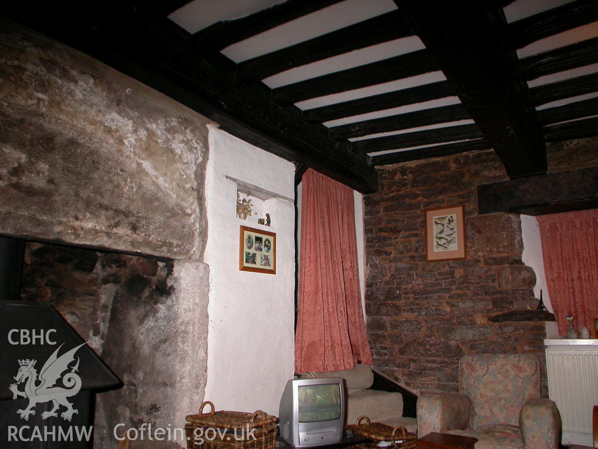 Photographic survey showing interior of Church House, Mitchel Troy, by Geoff Ward, 2005.