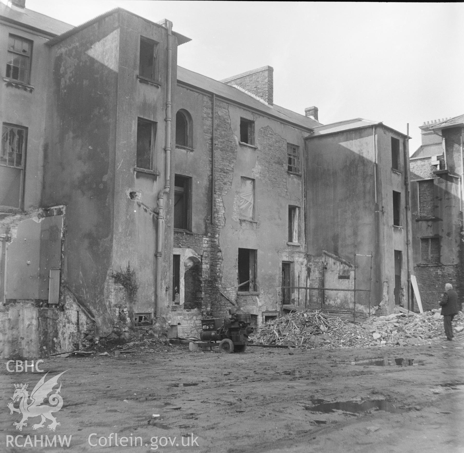 Digital copy of a view showing 6-37 Cambrian Place, Swansea taken by RCAHMW, 1979.