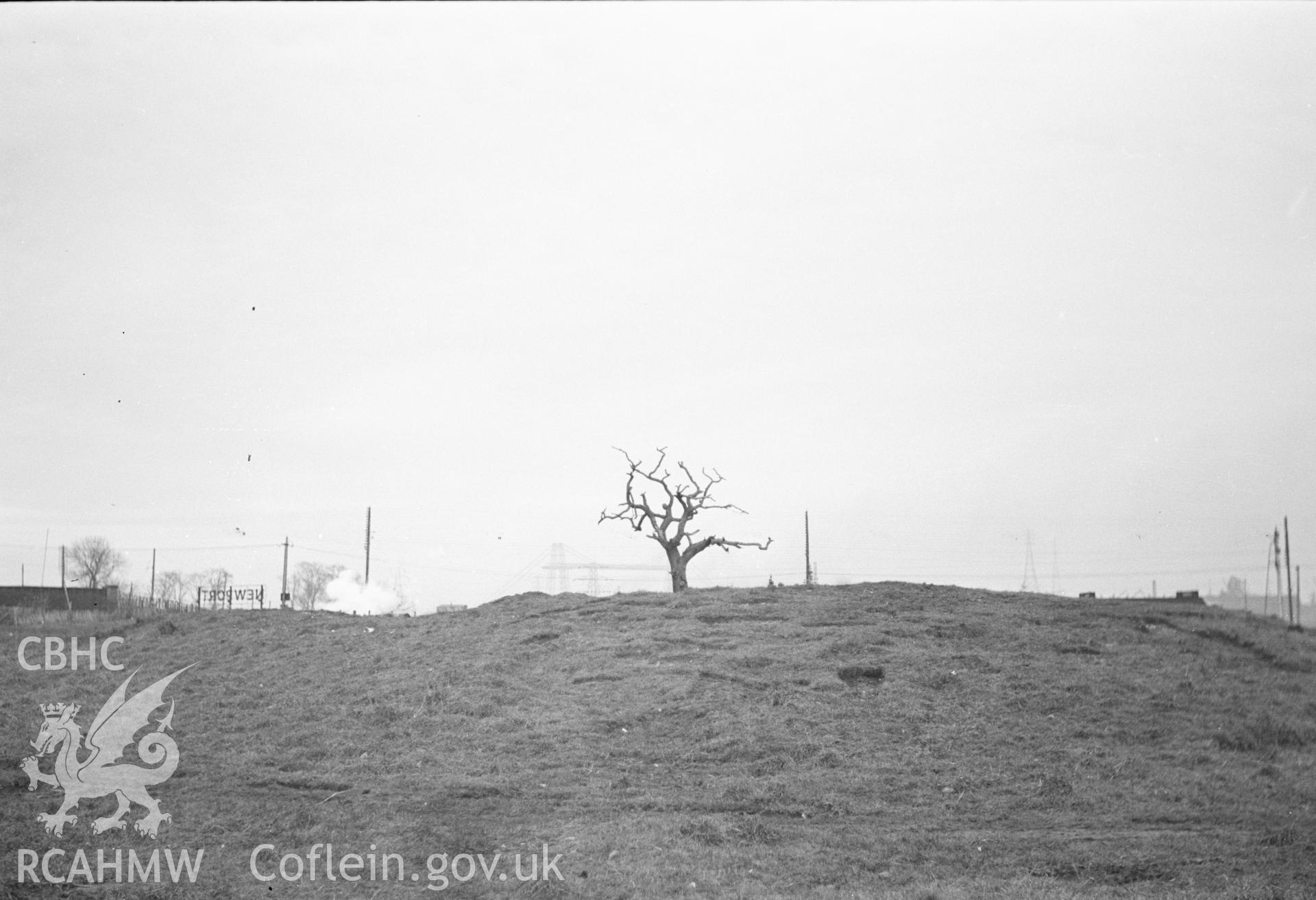 Digital copy of a nitrate negative showing Castell Glas.