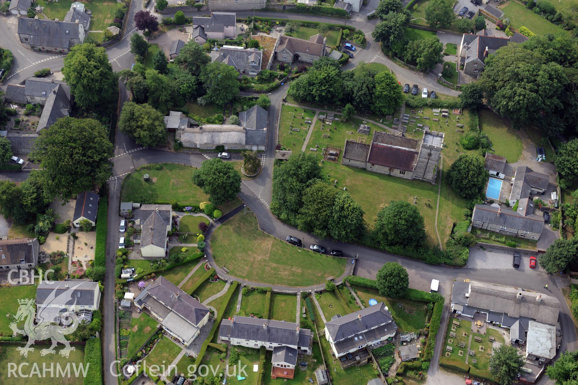 Royal Commission aerial photography of St Hilary recorded during drought conditions on 22nd July 2013.