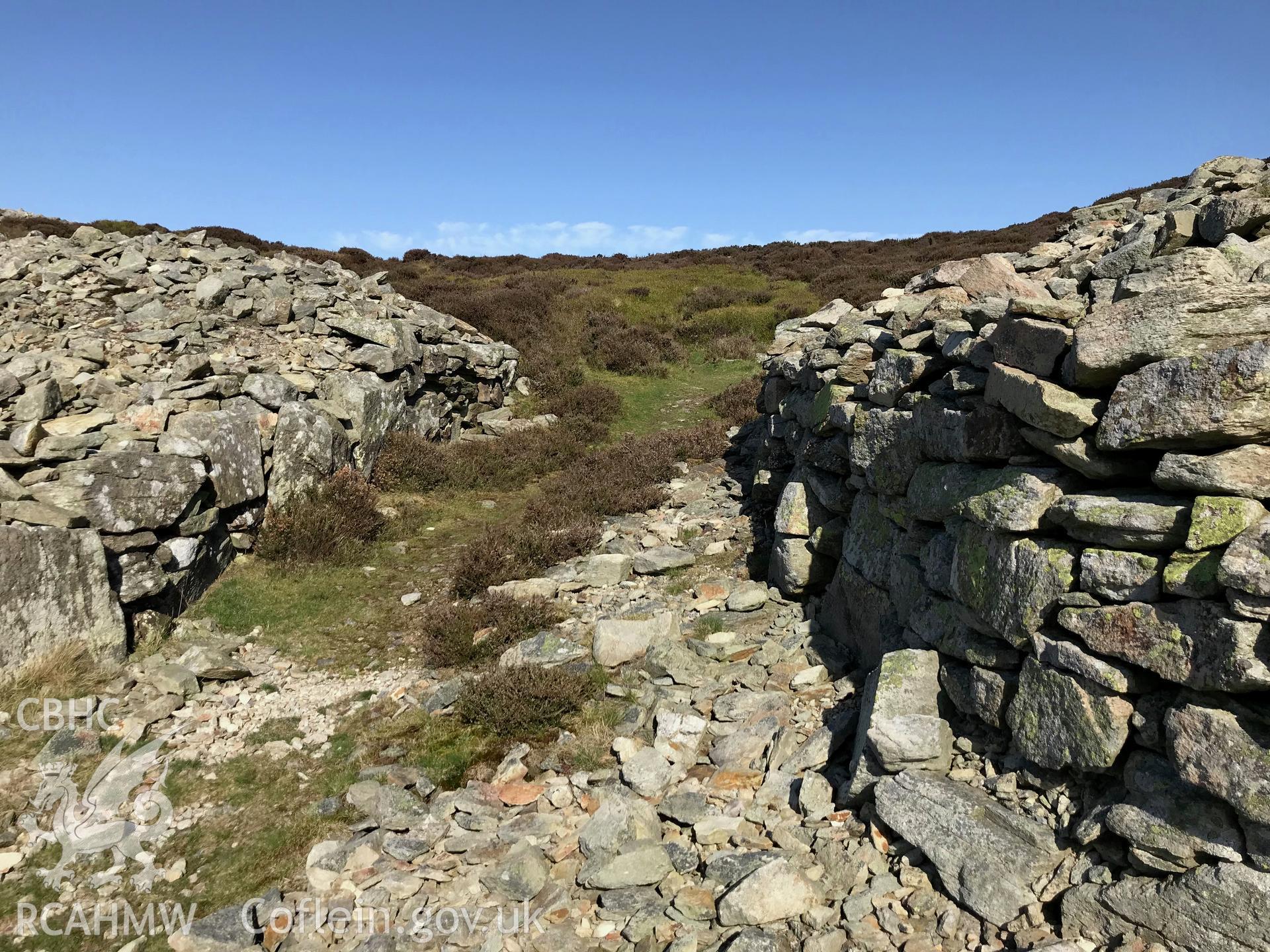 Colour photo showing view of Conwy Mountain taken by Paul R. Davis, 2018.