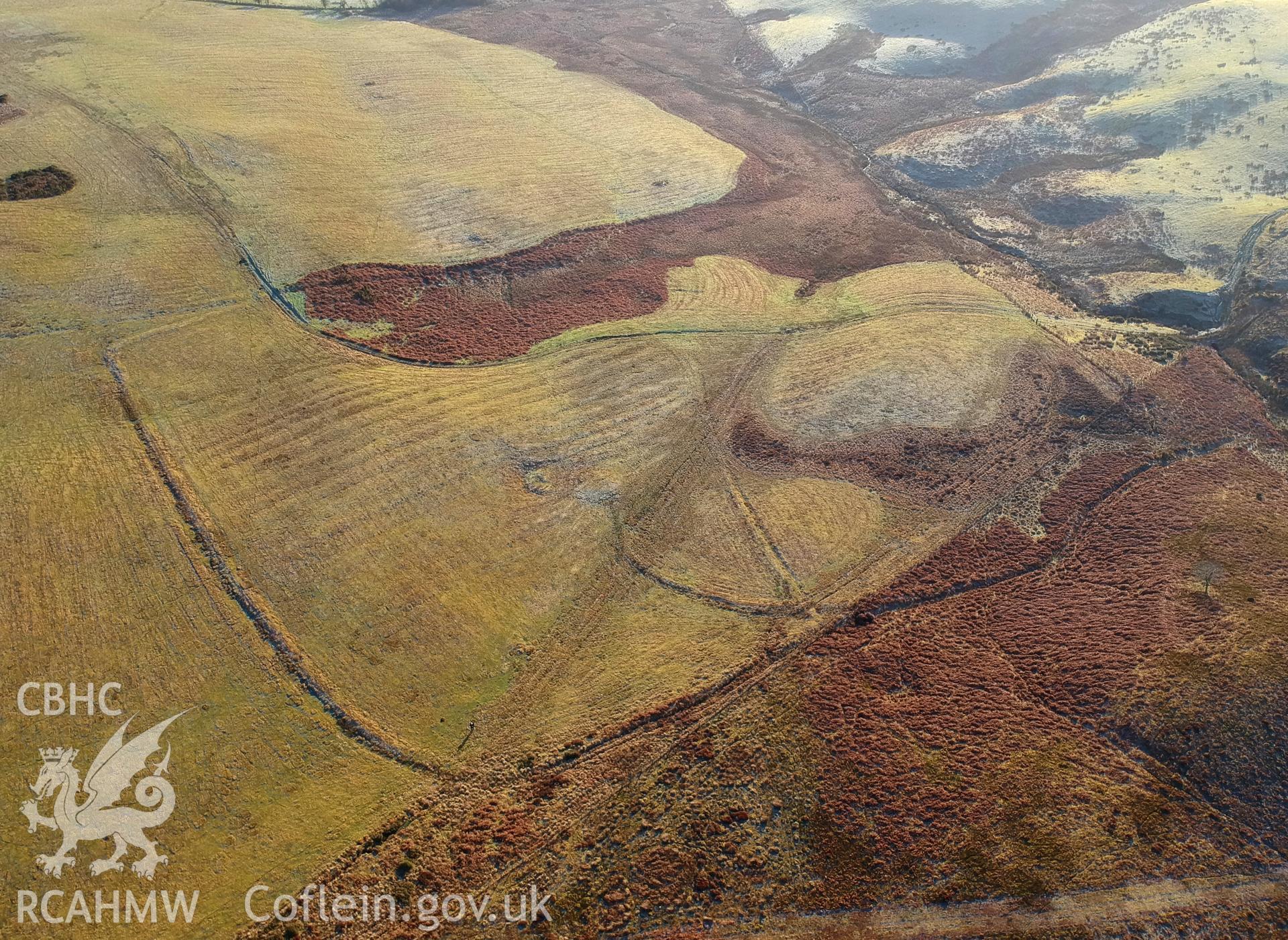 View of traditional site of a hospice, Llanwddyn. Colour photograph taken by Paul R. Davis on 2nd January 2019.