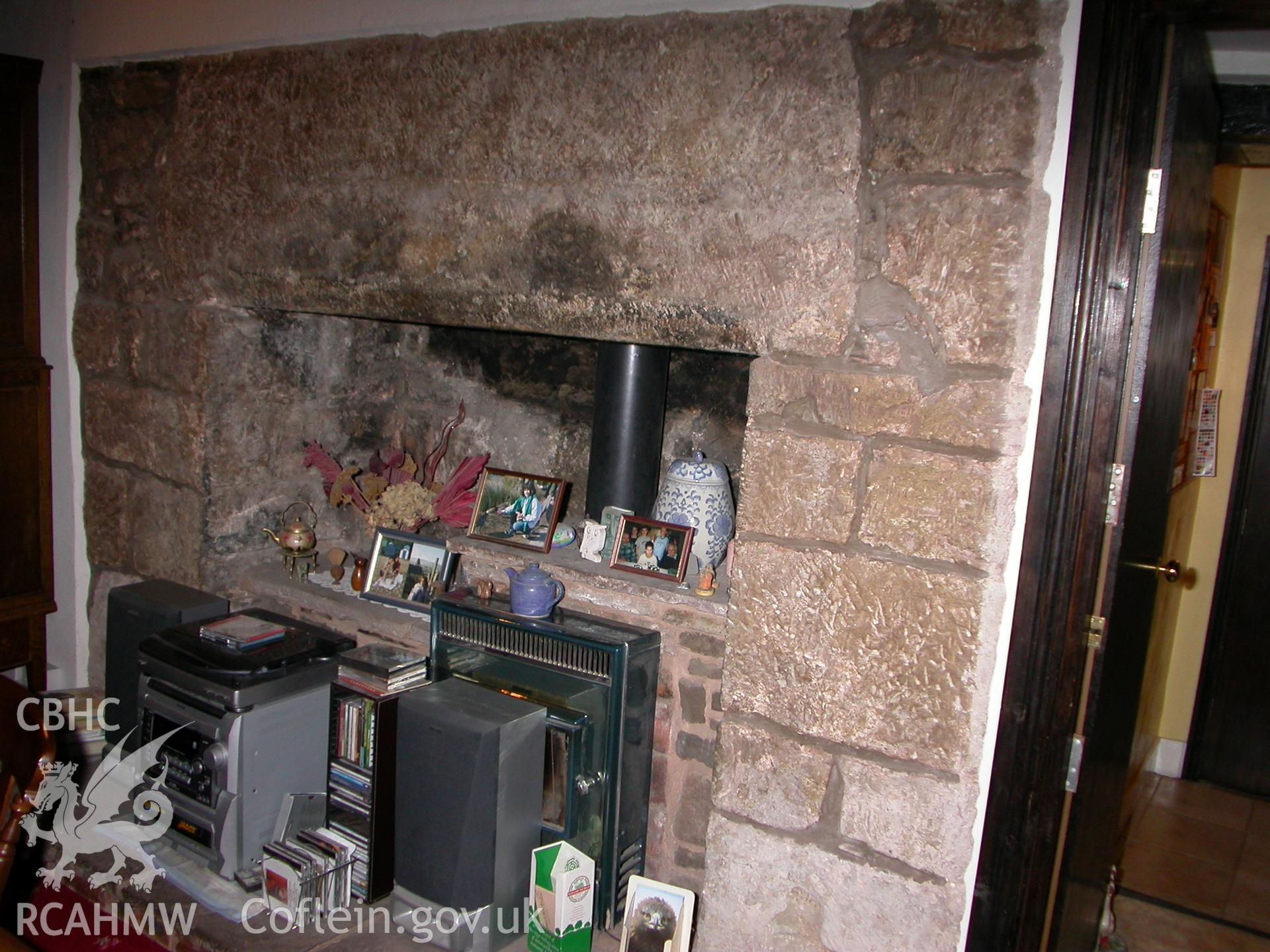 Photographic survey showing interior of Church House, Mitchel Troy, by Geoff Ward, 2005.