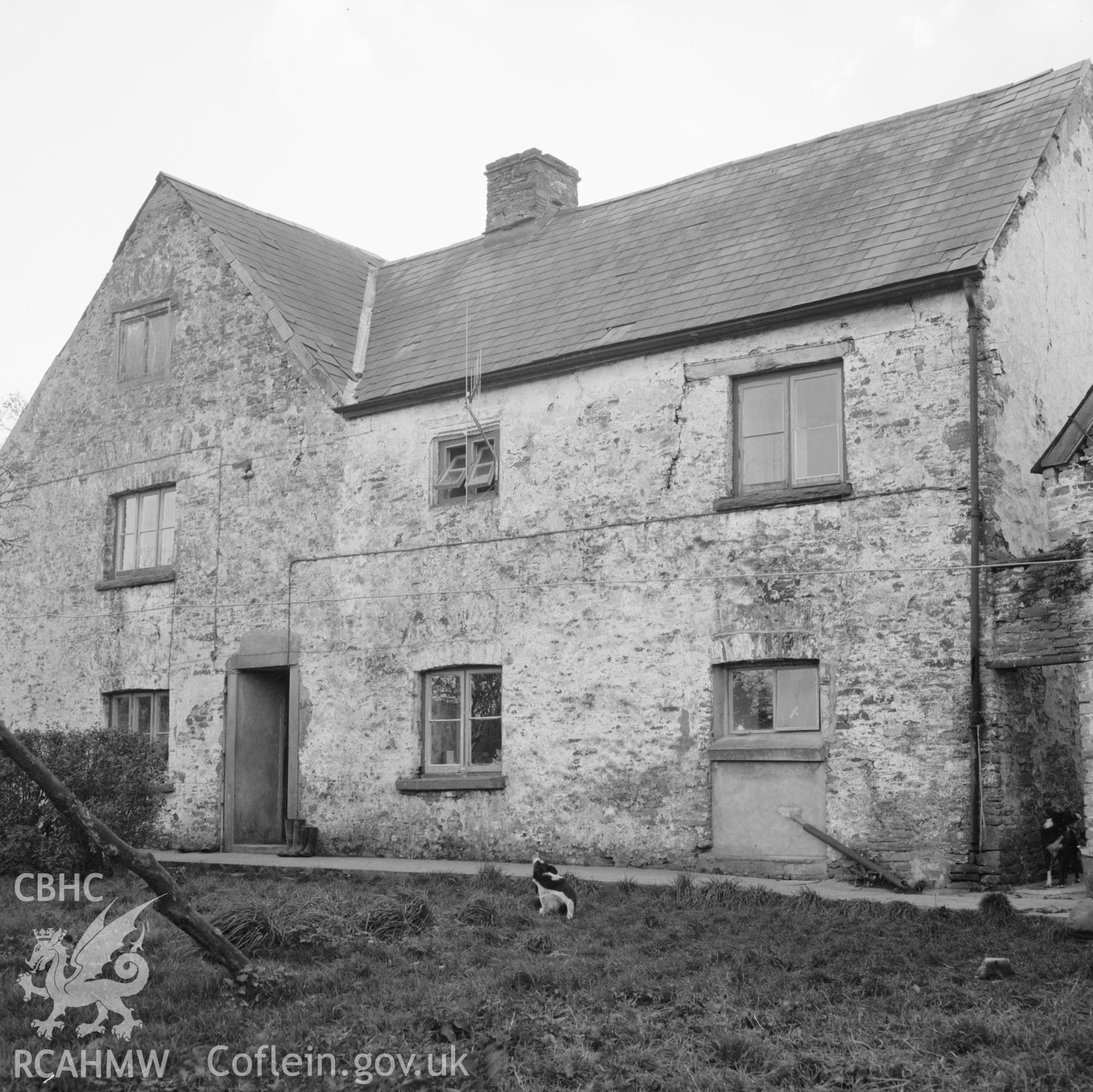 Digital copy of a black and white negative showing Tyle Coch, Bettws, taken 27th November 1965.