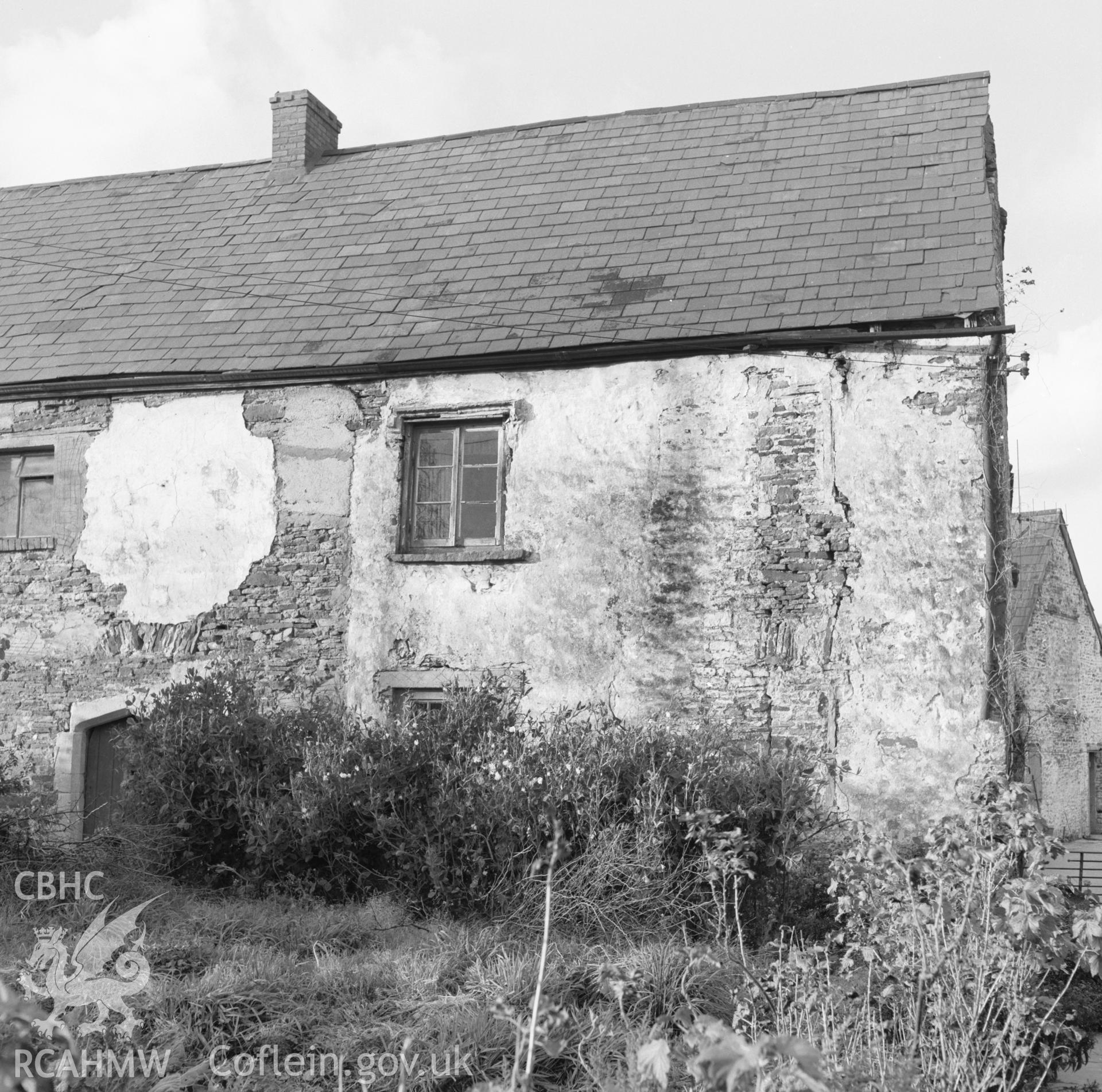 Digital copy of a black and white negative showing Tyle Coch, Bettws, taken 27th November 1965.