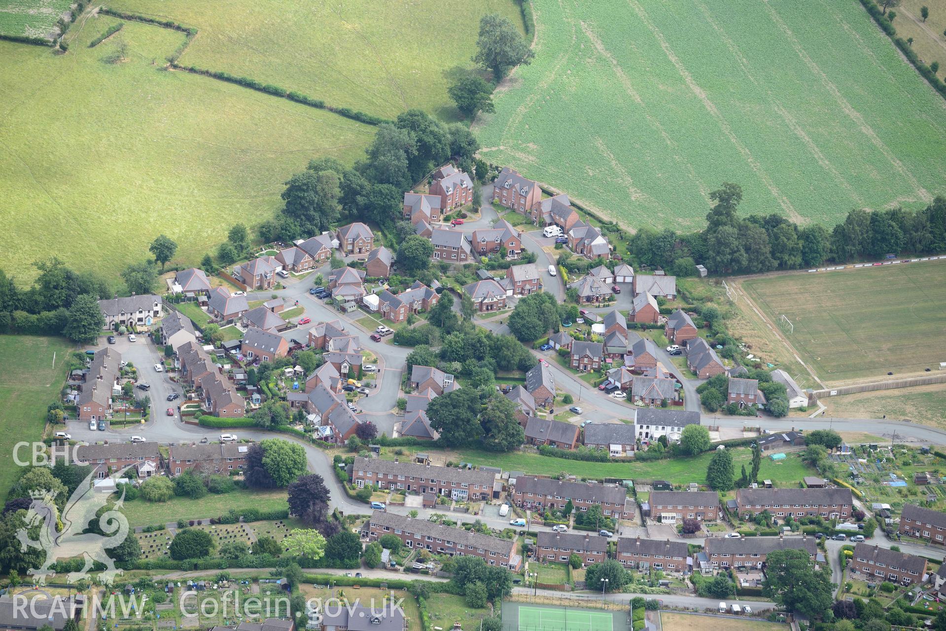 Royal Commission aerial photography of Montgomery town walls taken on 19th July 2018 during the 2018 drought.