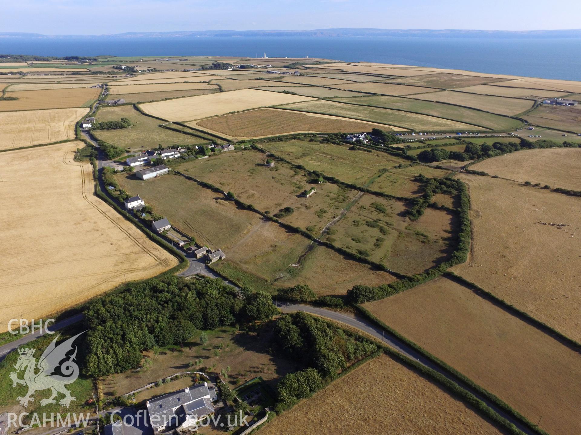 Remains of the Monknash grange, near Llantwit Major. Colour photograph taken by Paul R. Davis on 25th July 2018.